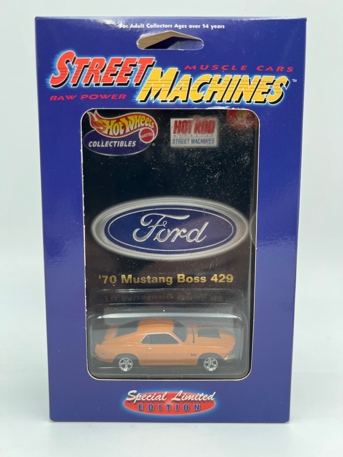 Hot Wheels Collectibles Hot Rod Magazine Street Machines 70 Boss Mustang 429 Orange