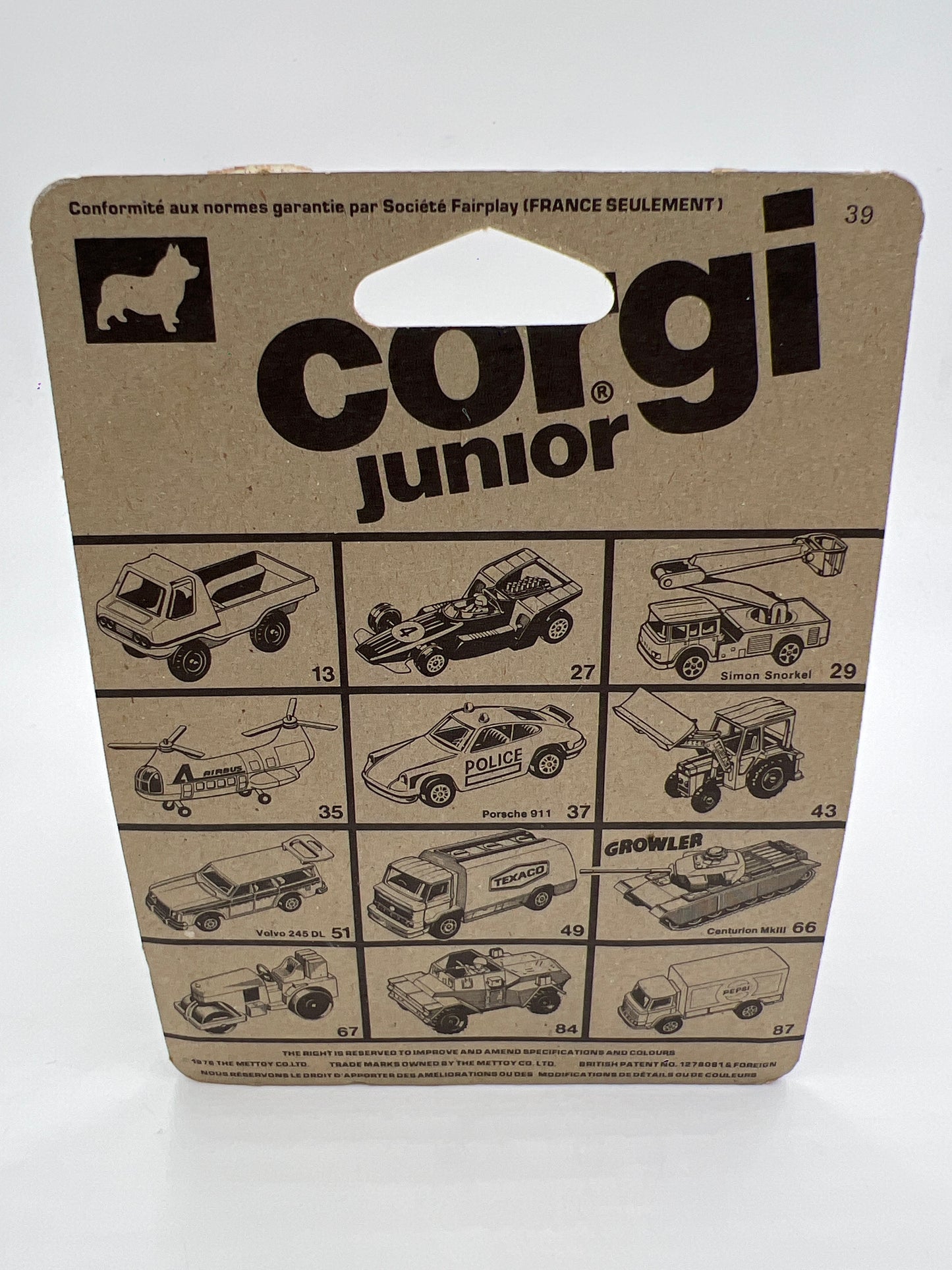 1976 Corgi Junior #45 Starsky & Hutch Ford Torino Red W/Protector VHTF