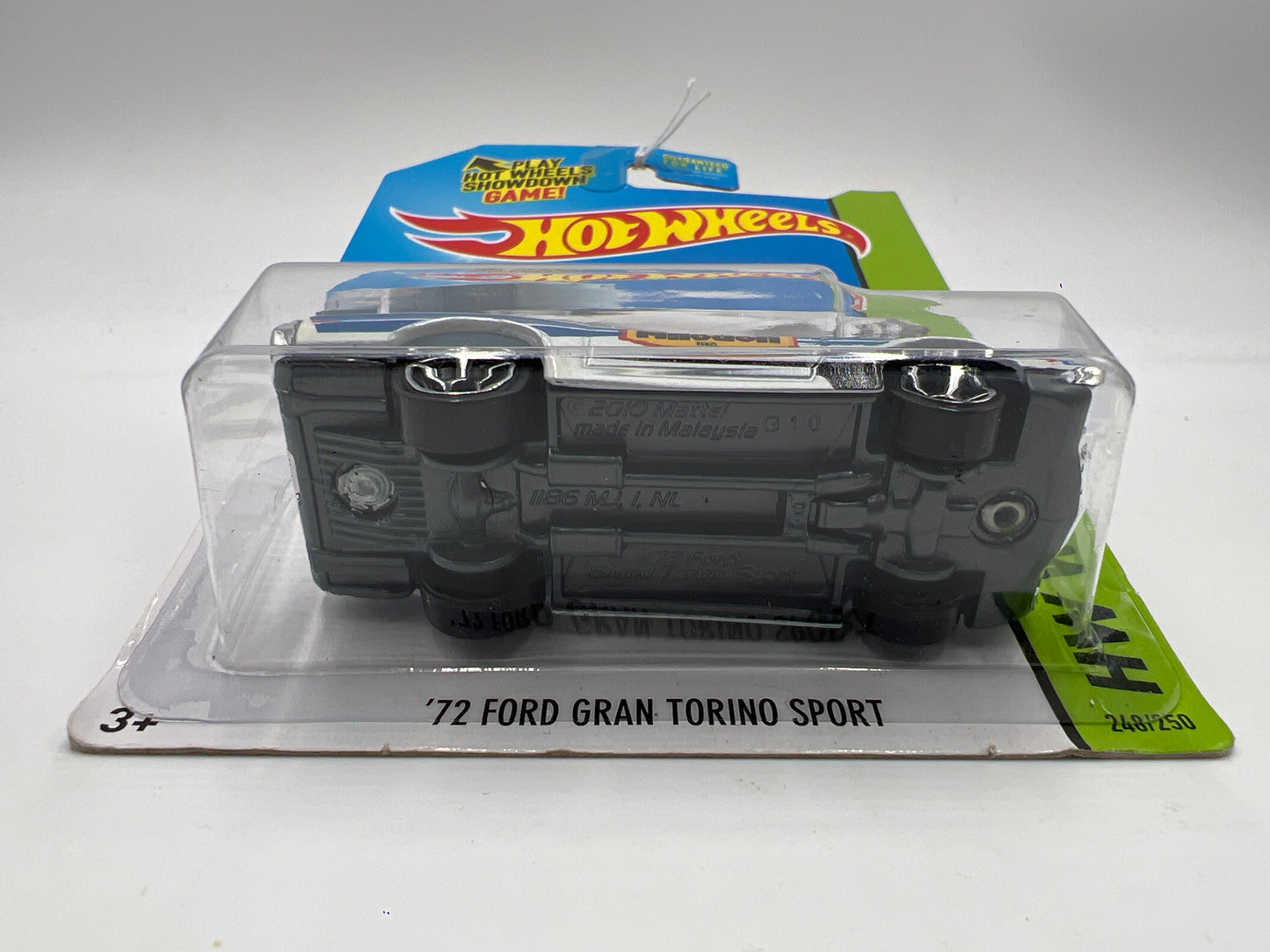 2014 Hot Wheels Workshop #248 72 Ford Gran Torino Sport Miloden White 33B