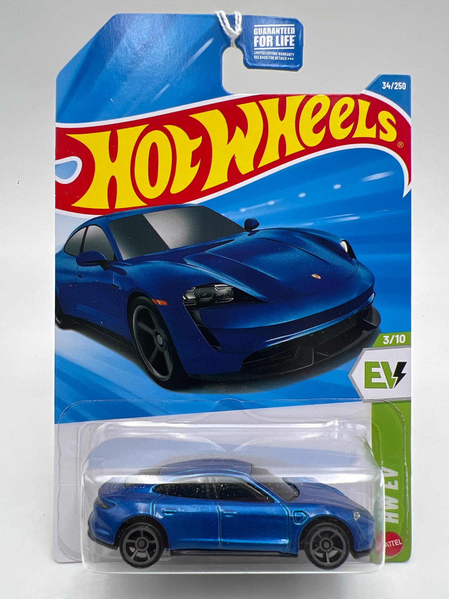 2026 Hot Wheels J Case #34 Porsche Taycan Turbo Blue
