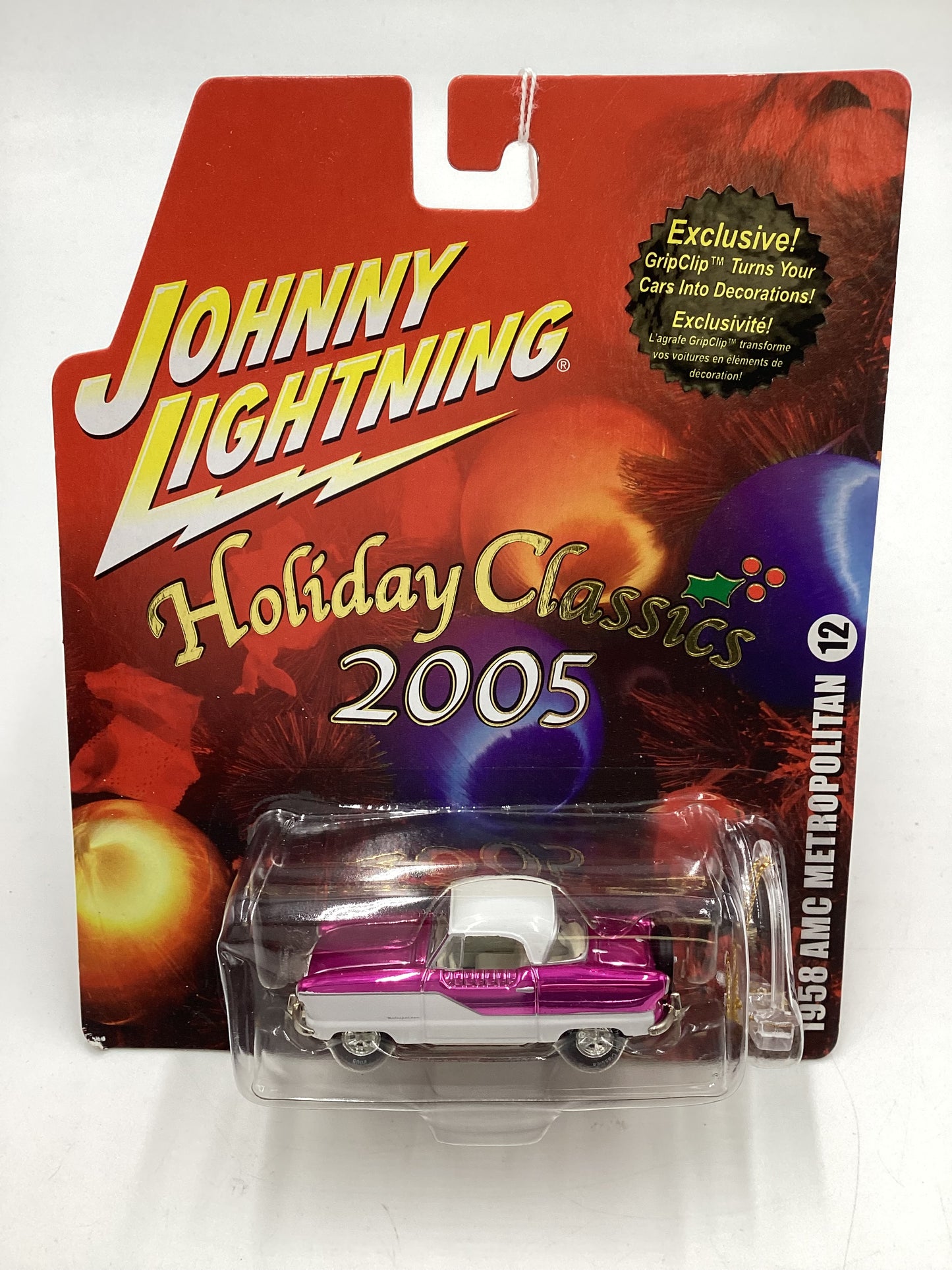 Johnny Lightning Holiday Classics 2005 #12 1958 AMC Metropolitan Pink/White 223F