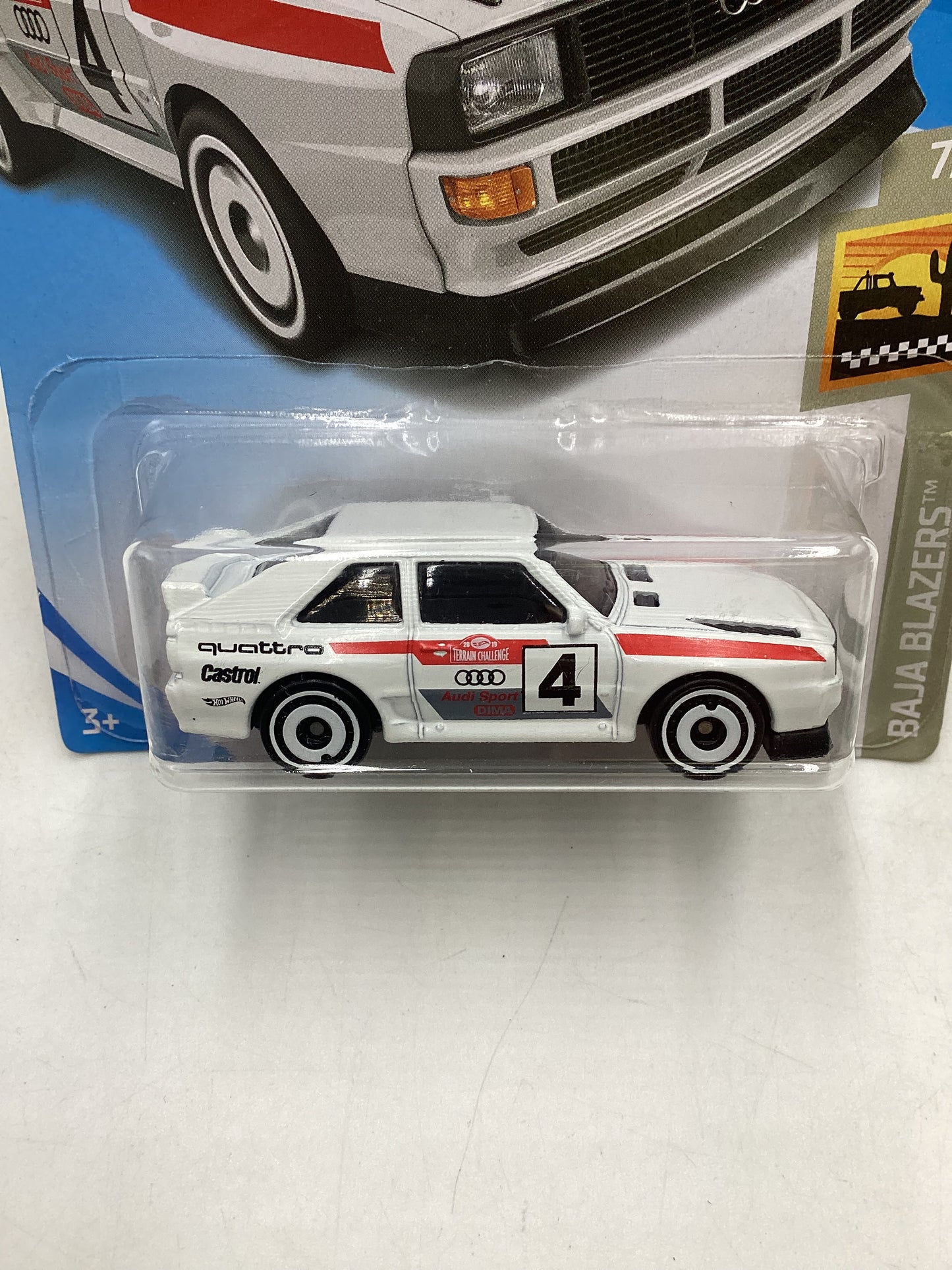 2019 Hot Wheels #43 84 Audi Sport Quattro White 107C