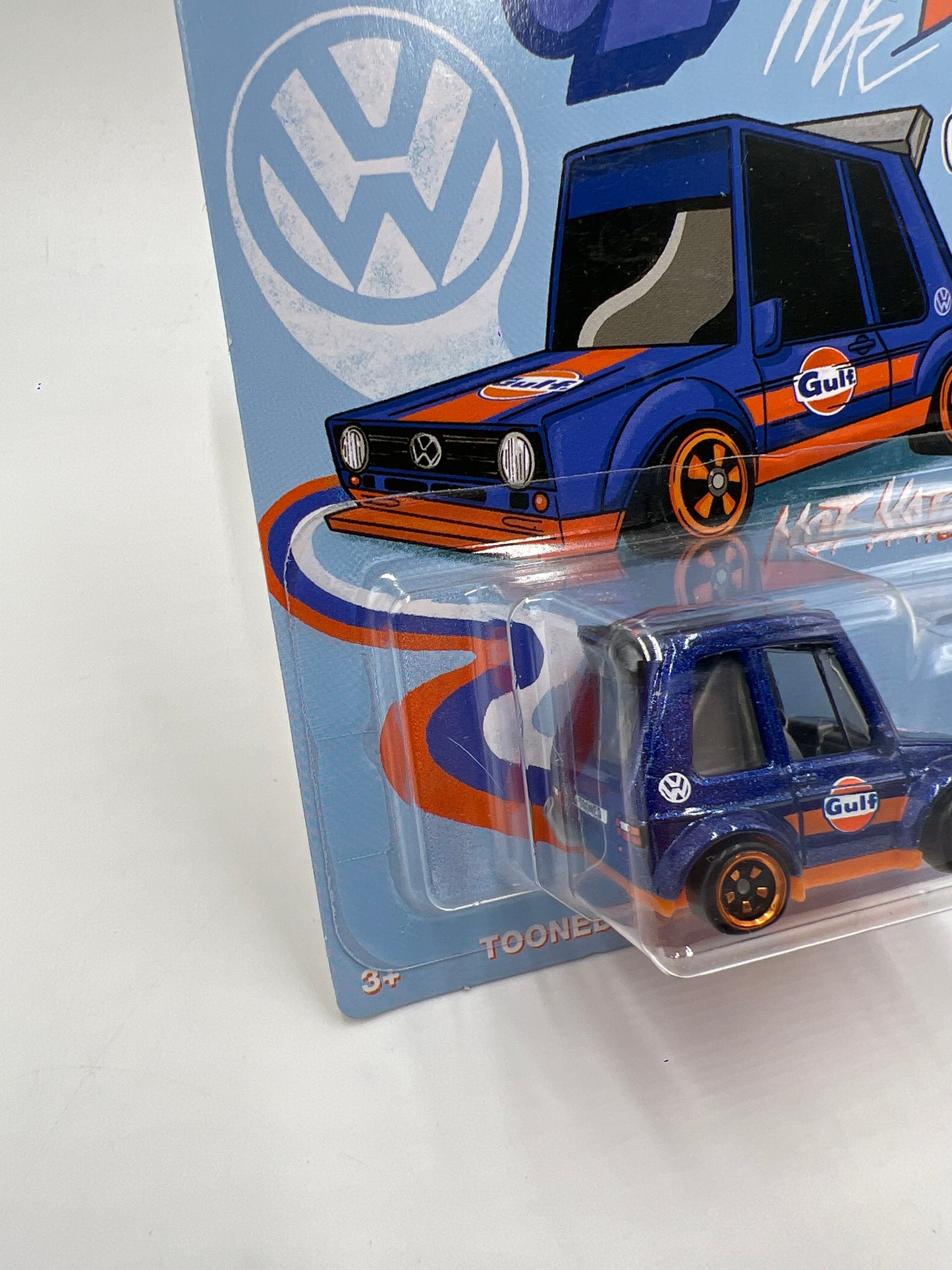 2025 Hot Wheels Silver Series Tooned Gulf #1 Tooned Volkswagen Golf MK1 156J