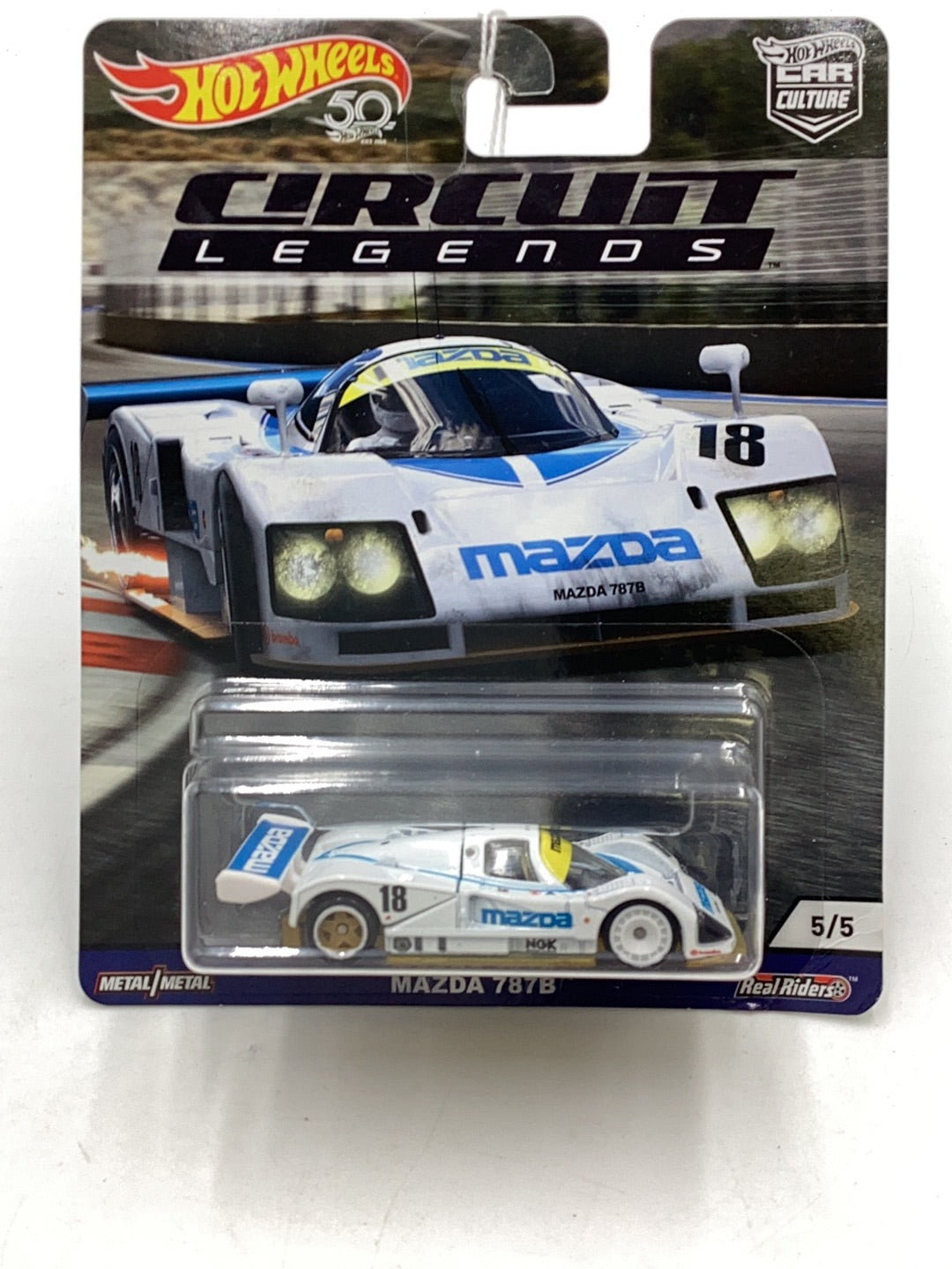 Hot wheels Circuit Legends Mazda 787B 5/5 (Bad Card)