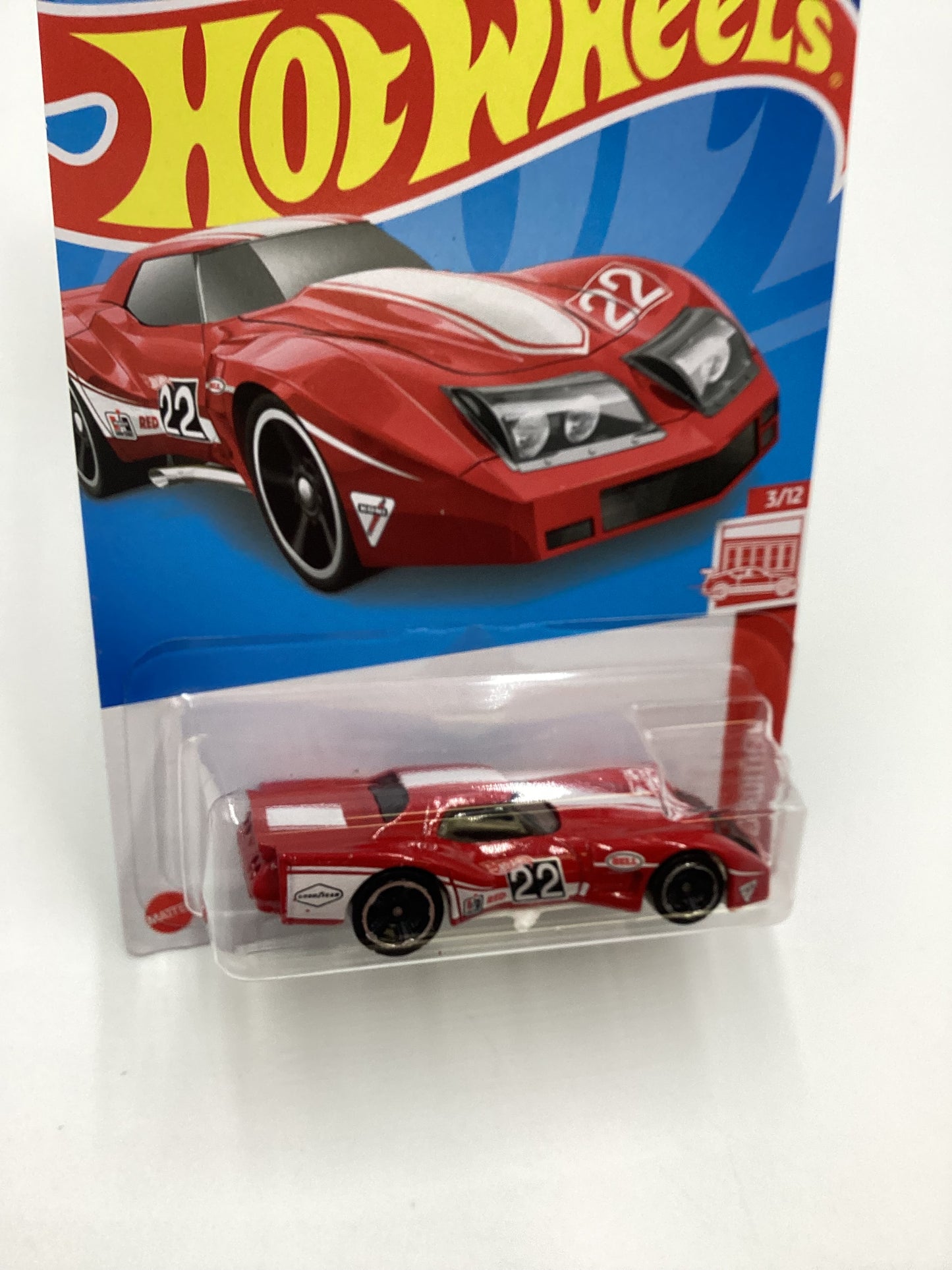 2022 Hot wheels Red Edition 76 Greenwood Corvette #21 149i