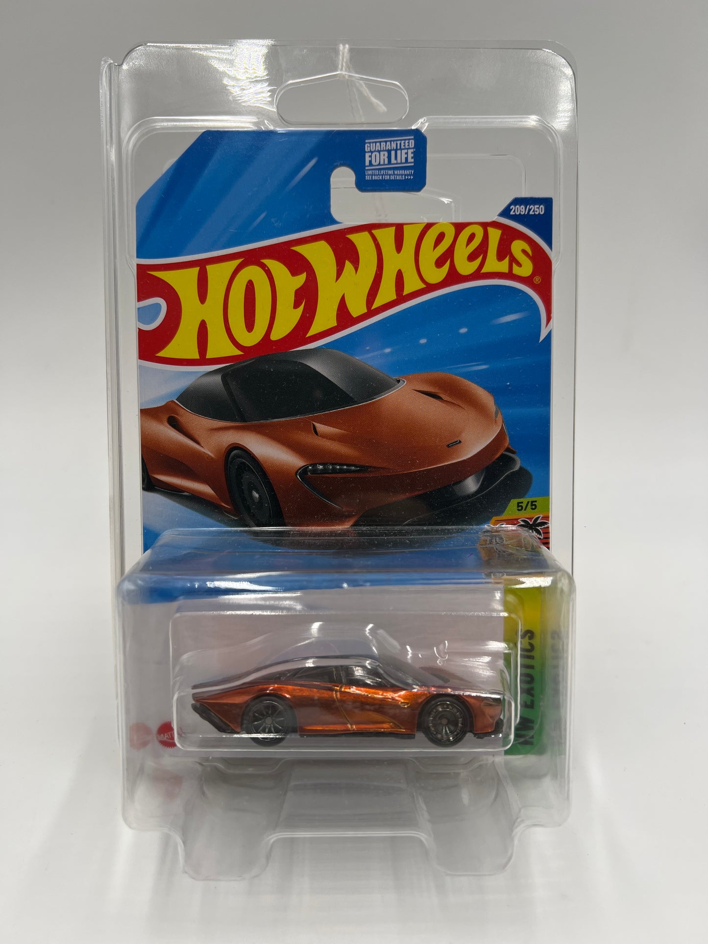 2025 Hot Wheels K Case Super Treasure Hunt #209 McLaren Speedtail Orange W/Protector