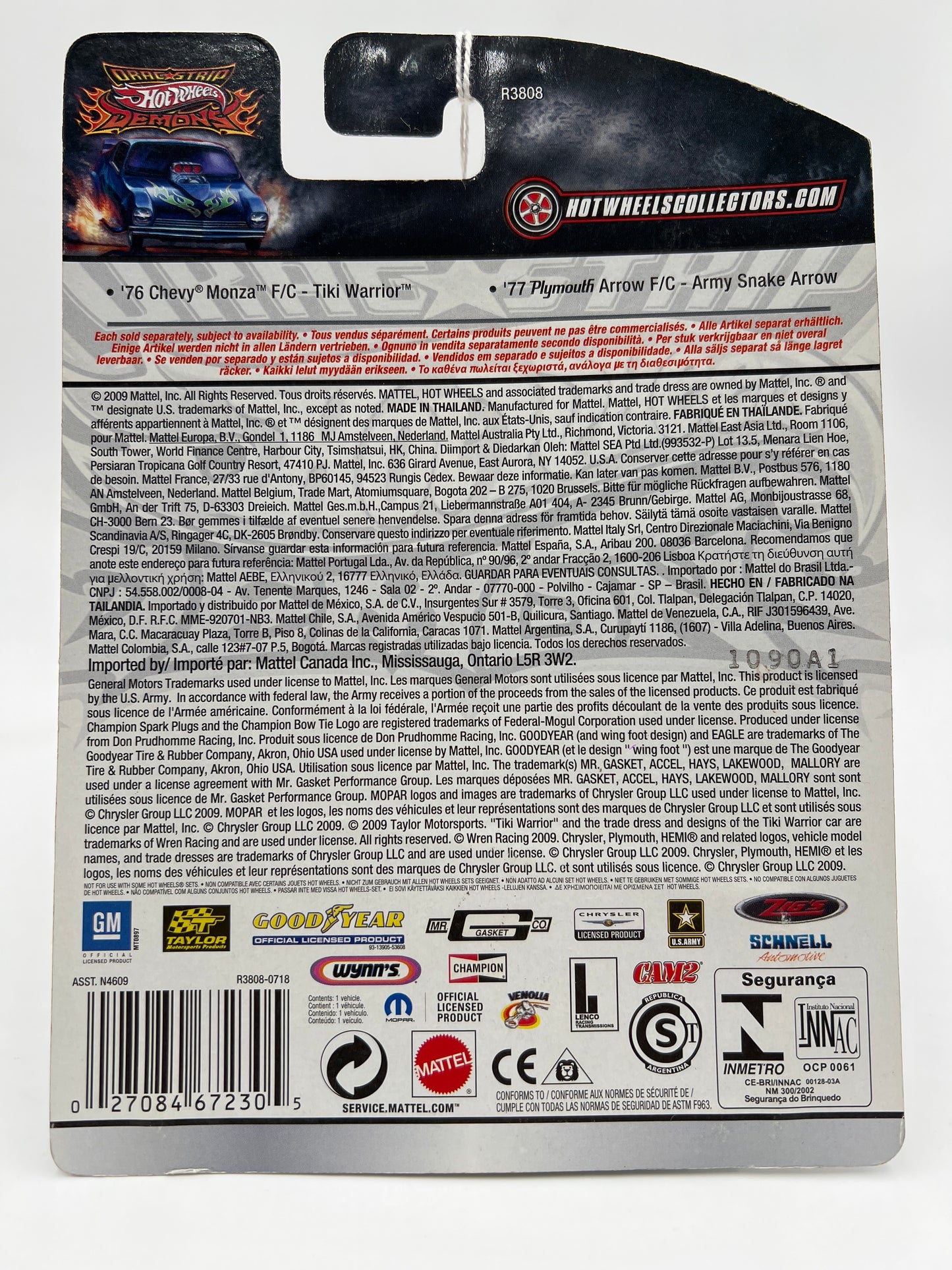 Hot Wheels Premium Drag Strip Demons #8 76 Chevy Monza F/C Tiki Warrior Green