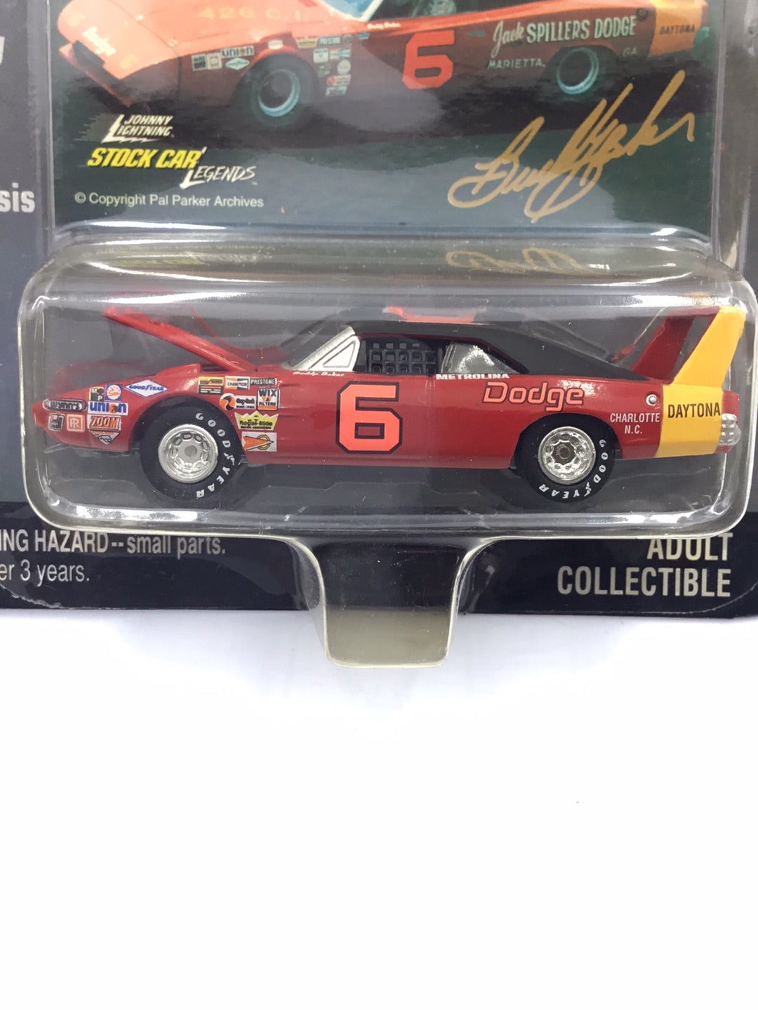 Johnny lightning Stock Car Legends #6 Buddy Baker Dodge Daytona QQ1