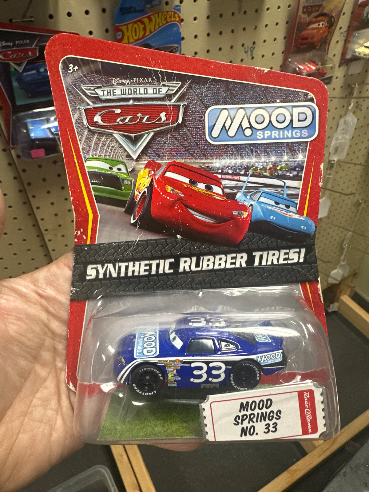 Disney Pixar The World Of Cars Rubber Tires Mood Springs No 33 141D