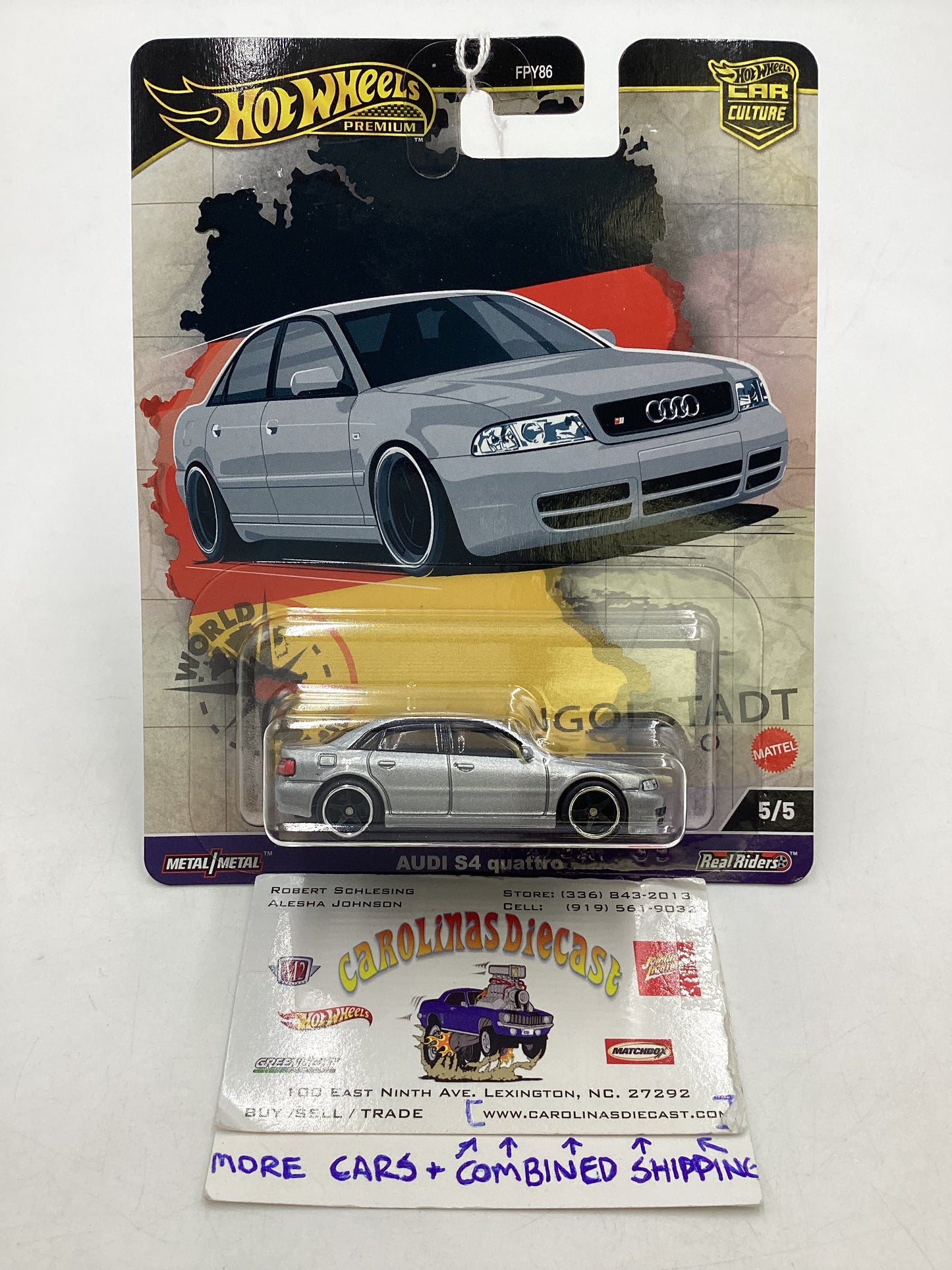 2024 Hot Wheels World Tour Audi S4 Quattro 5/5 244D