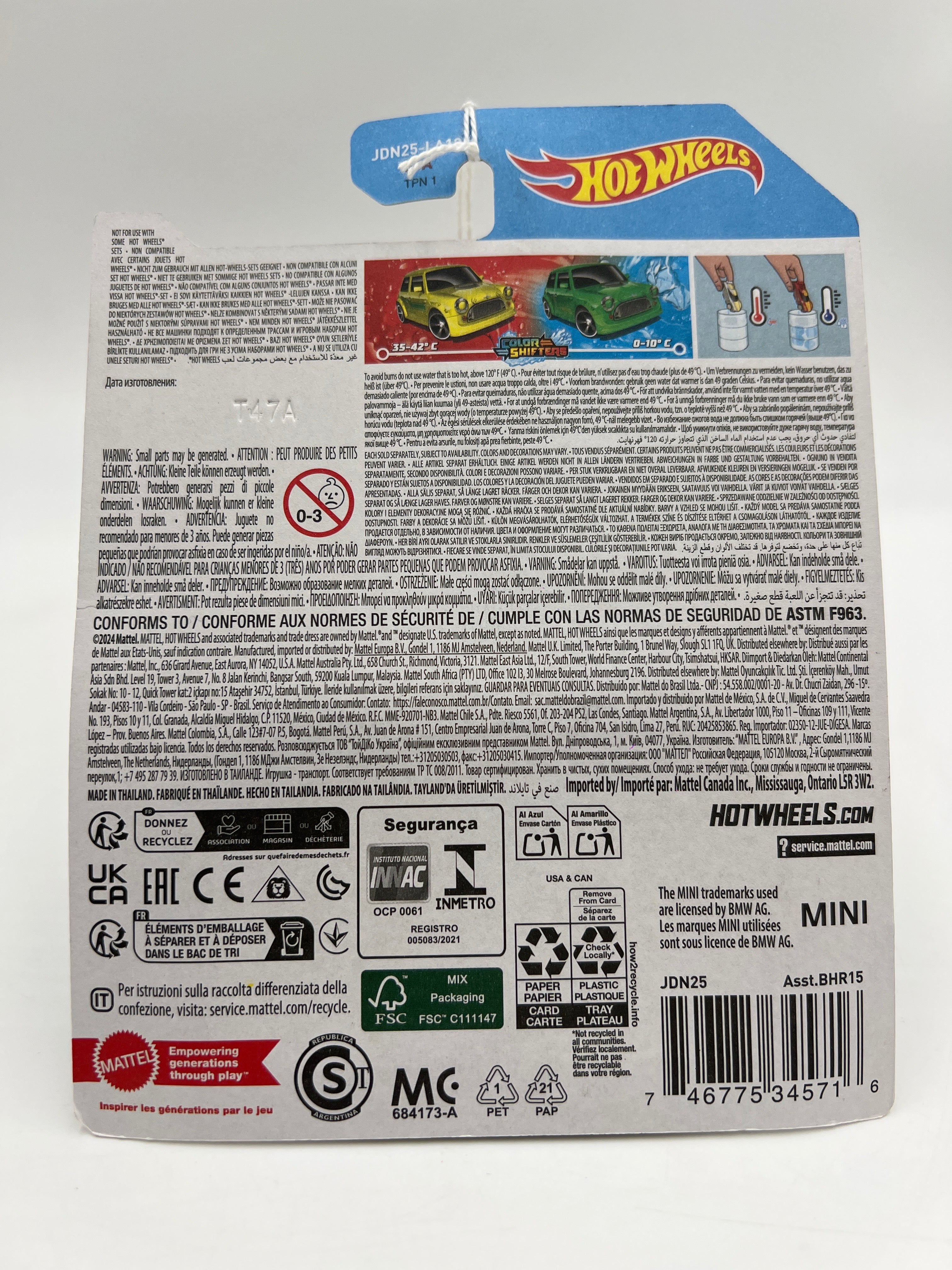 2025 Hot Wheels Color Shifters Mini Cooper 115E – carolinasdiecast