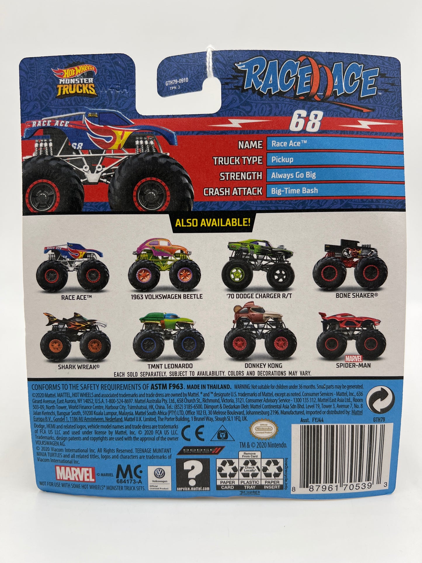 2021 Hot Wheels Monster Trucks HW MT Live #20 Race Ace 133D