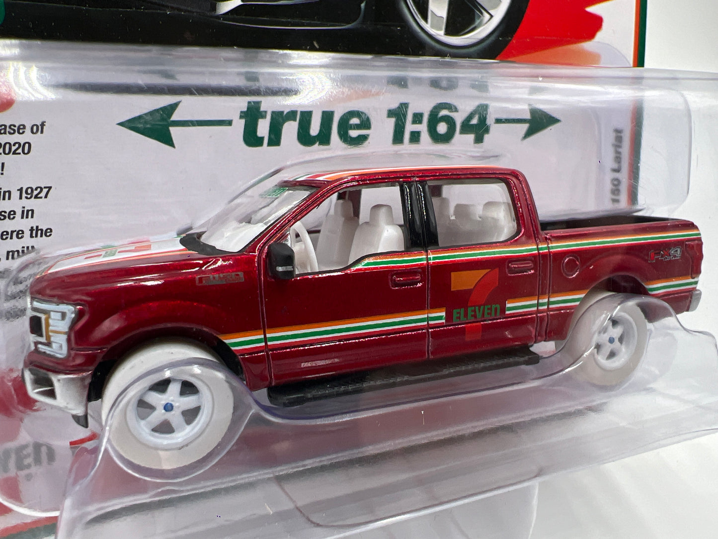 Auto World Ultra Red Chase 7-Eleven Exclusive Release 2 Version A 2020 Ford F-150 Lariat Red
