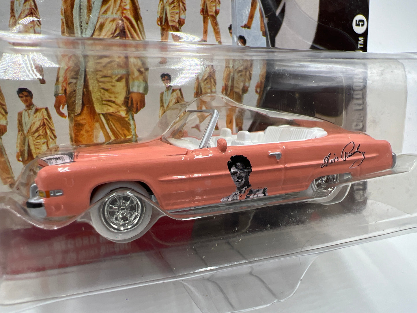 Johnny Lightning White Lightning Chase Rock Art Elvis Presley #5 1973 Cadillac Eldorado Pink