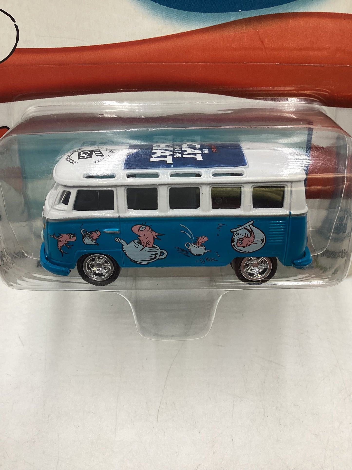 Johnny Lightning The Cat In The Hat 65 Volkswagen Samba Bus Blue 218F