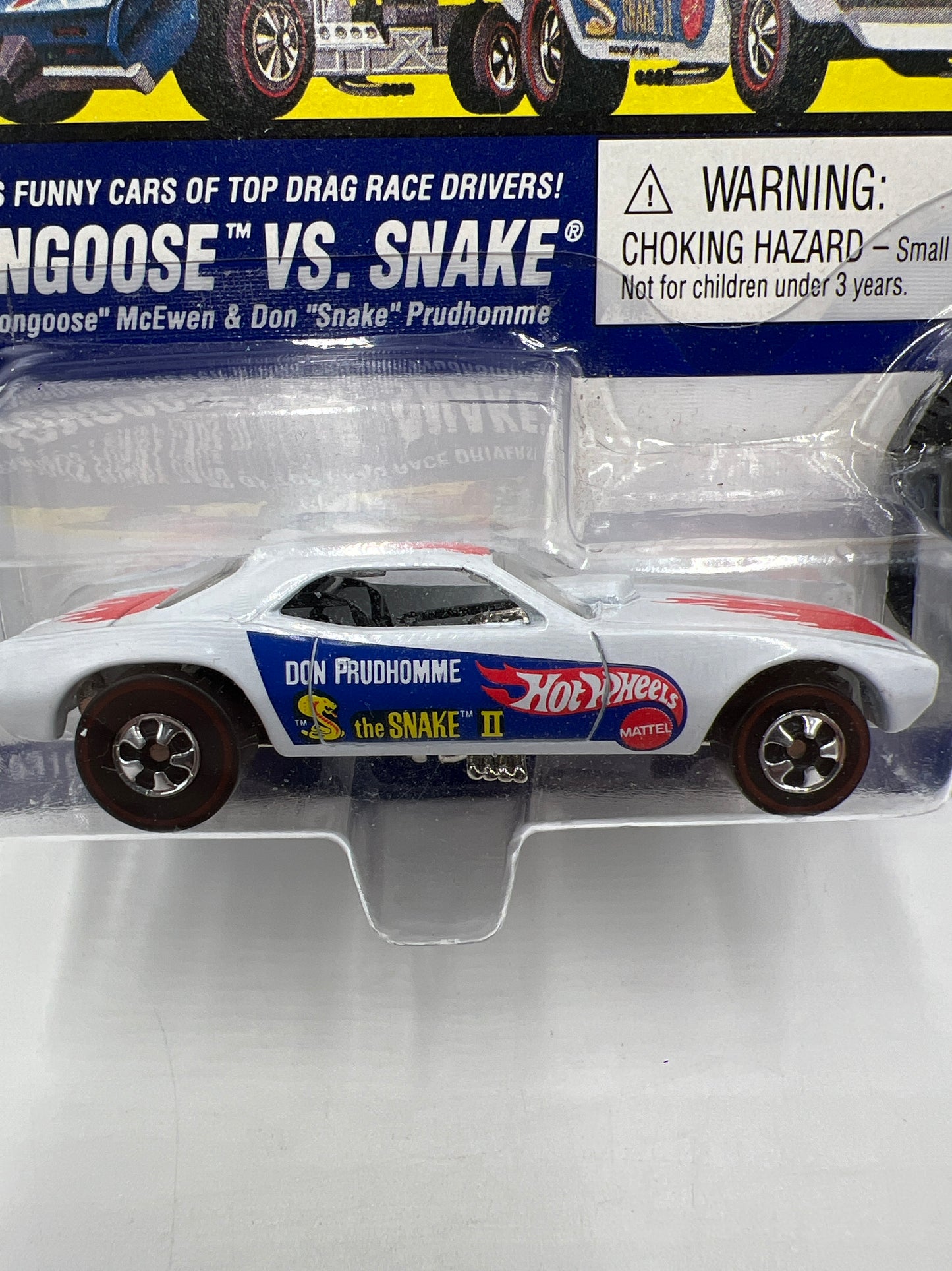 Hot Wheels Vintage Collection Mongoose Vs. Snake Don Prudhomme The Snake II White #1