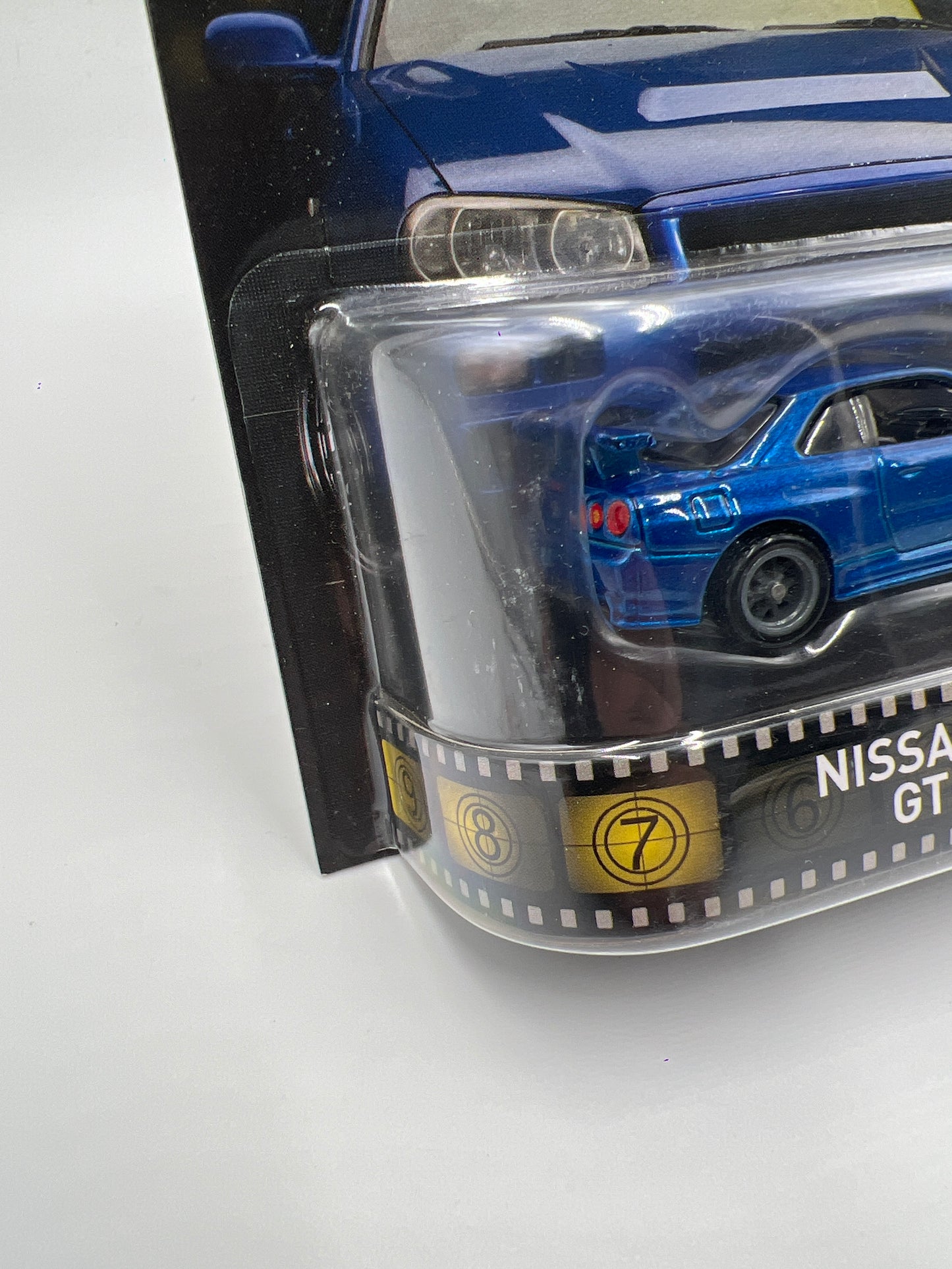 Hot Wheels Retro Entertainment Fast & Furious Nissan Skyline GT-R R34 Blue W/Protector