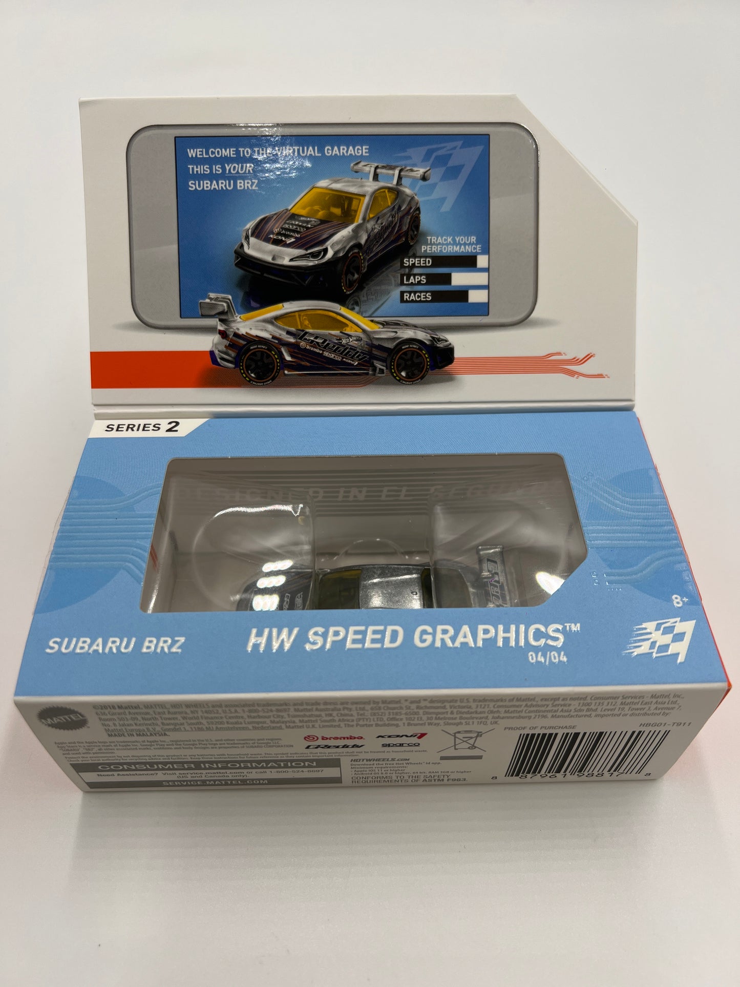 Hot Wheels iD Speed Graphics Series 2 #4 Pandem Subaru BRZ GReddy Opened