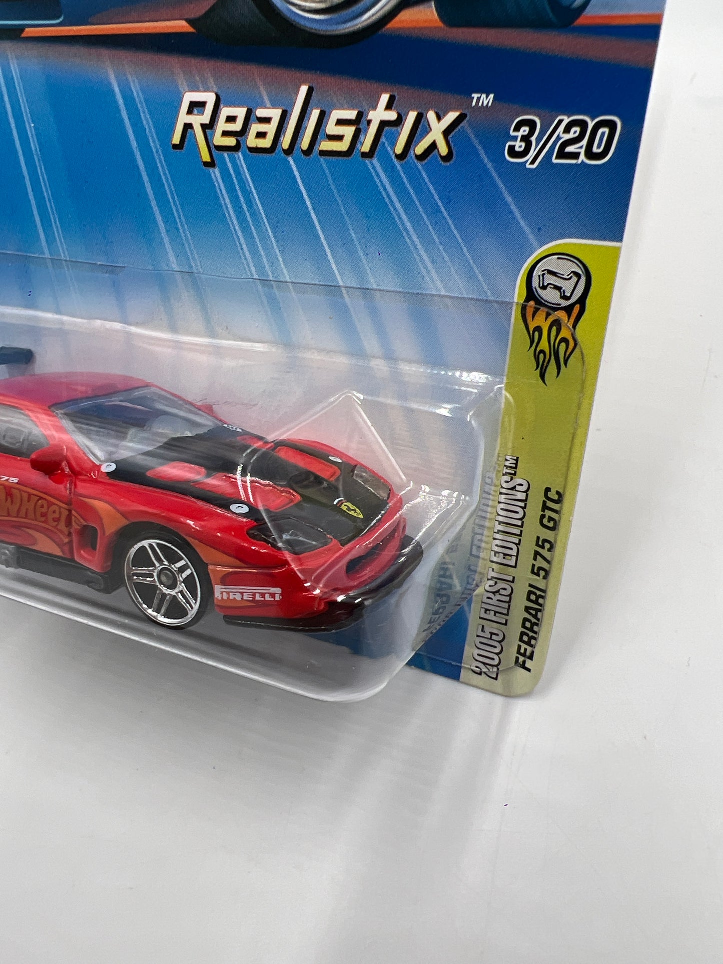 2005 Hot Wheels First Editions #003 Ferrari 575 GTC Red