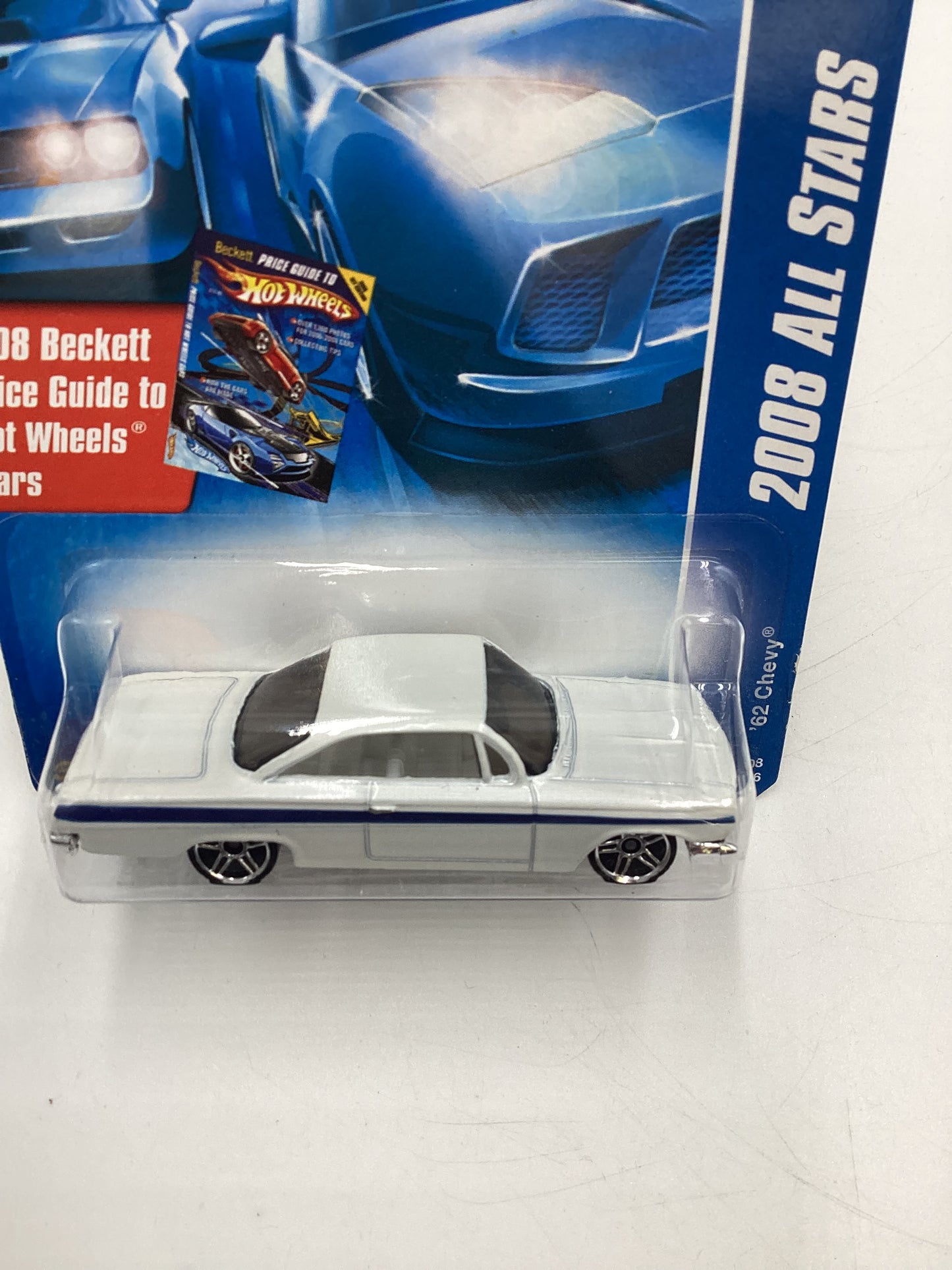 2008 Hot Wheels All Stars #76 62 Chevy White 14H