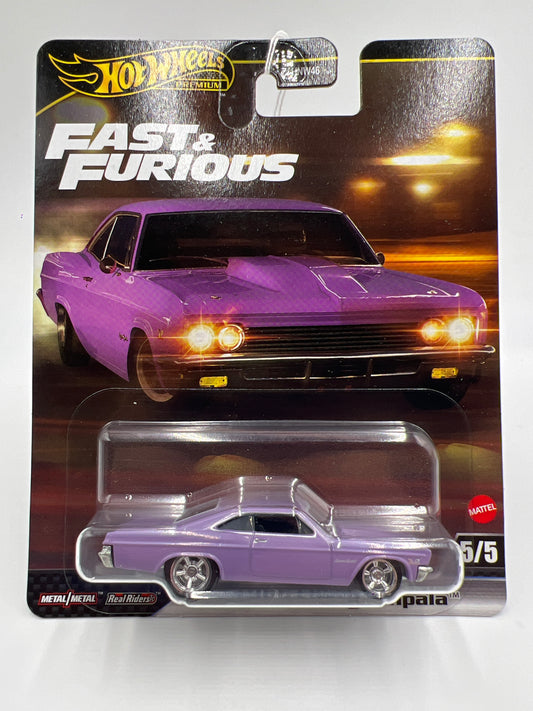 2025 Hot Wheels Premium Fast & Furious #5 1966 Chevy Impala Purple 246H