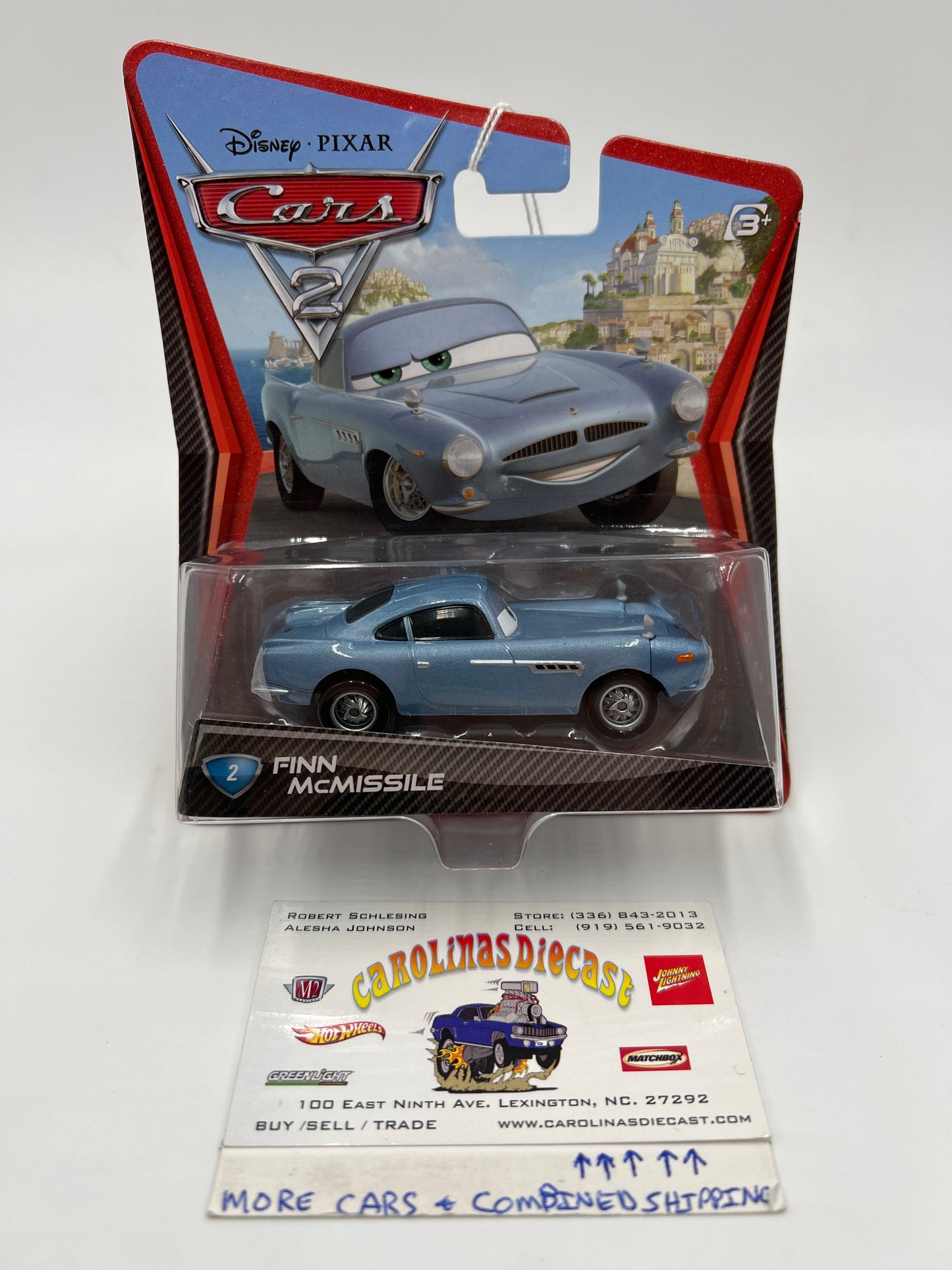 Disney Pixar Cars 2 #2 Finn McMissile Blue 138C