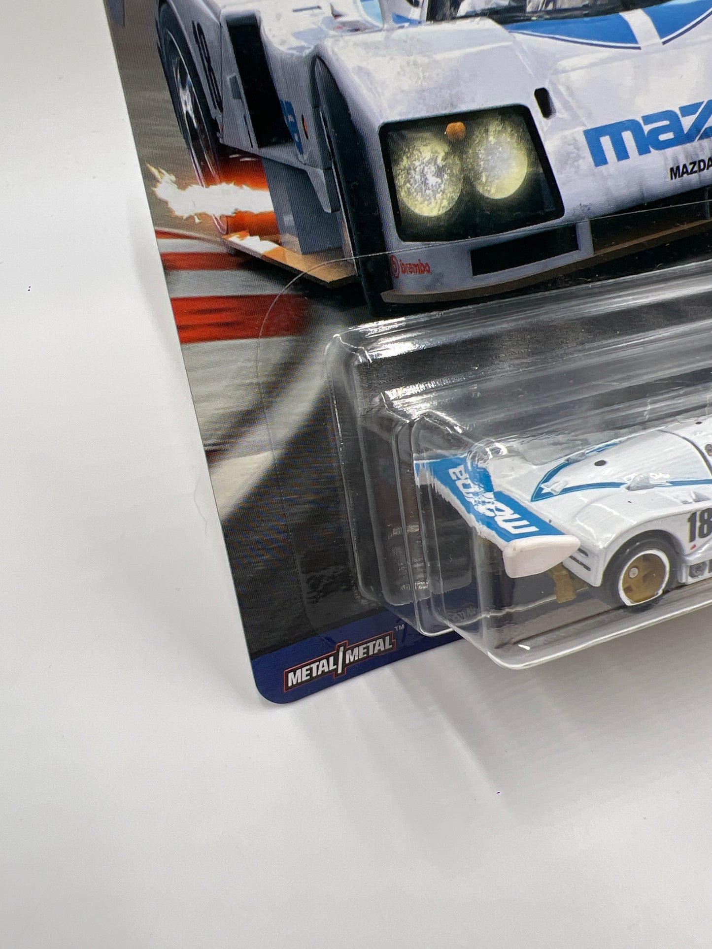 2018 Hot Wheels Car Culture Premium Circuit Legends #5 Mazda 787B White W/Protector