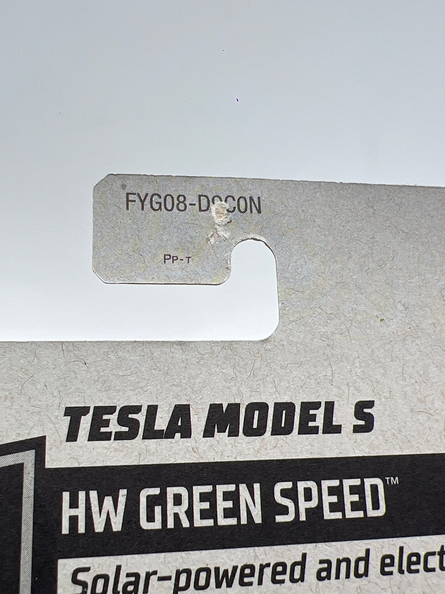 2019 Hot Wheels Super Treasure Hunt #226 Tesla Model S Blue W/Protector