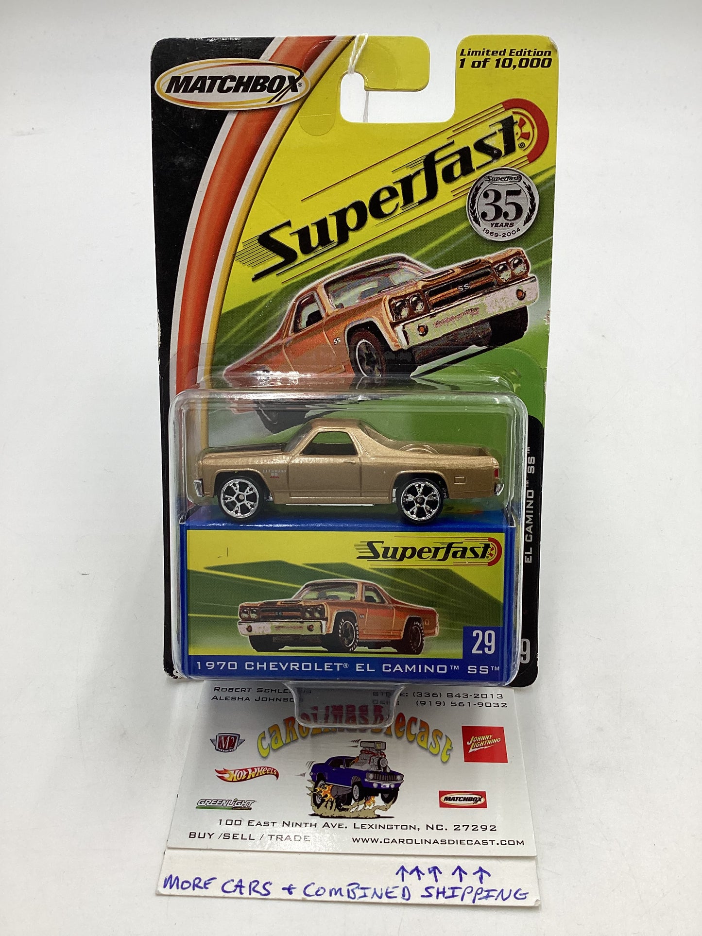 Matchbox 2004 Superfast #29 *Veins* 1970 Chevy El Camino SS 173G