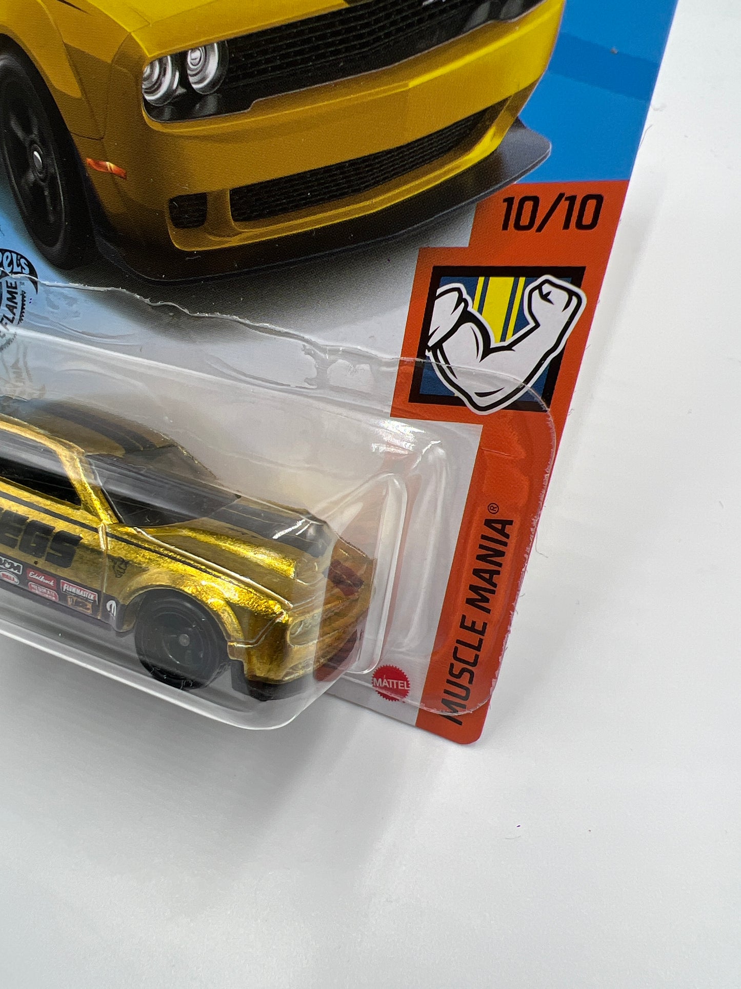 2020 Hot Wheels Super Treasure Hunt #234 18 Dodge Challenger SRT Demon Gold JEGS W/ Protector