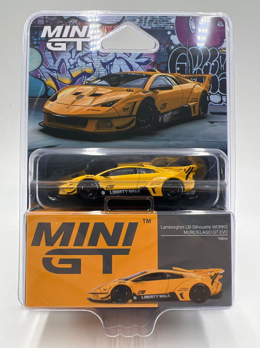 Mini GT #1135 Lamborghini LB-Silhouette Works Murcielago GT EVO Yellow 230E