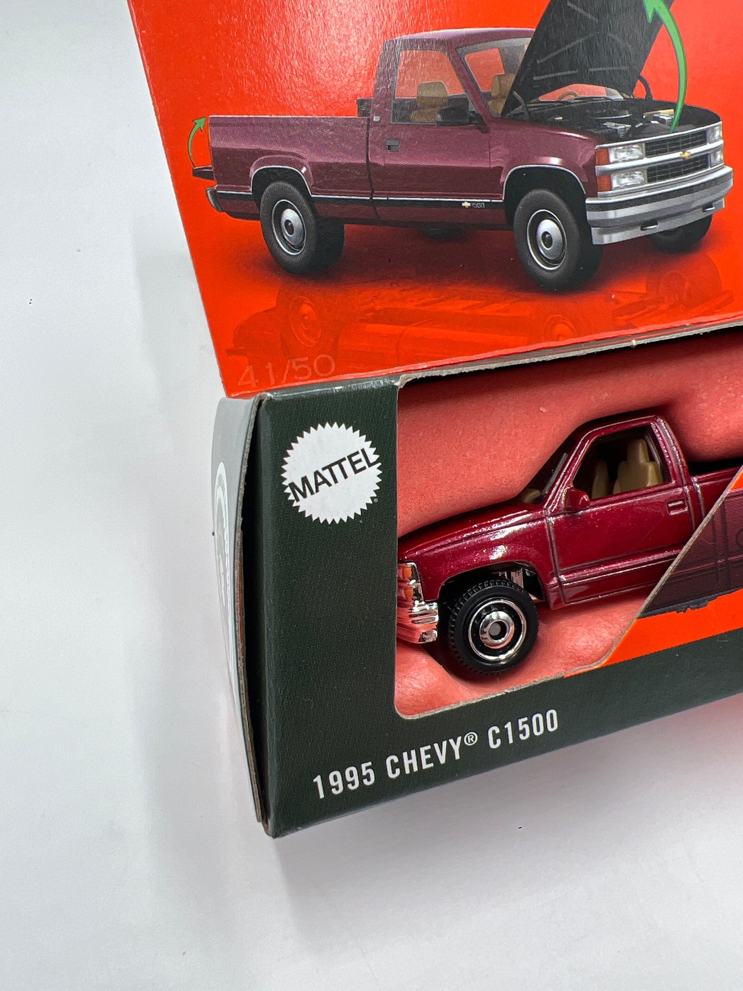 2025 Matchbox Moving Parts #41 1995 Chevy C1500 Red 167K