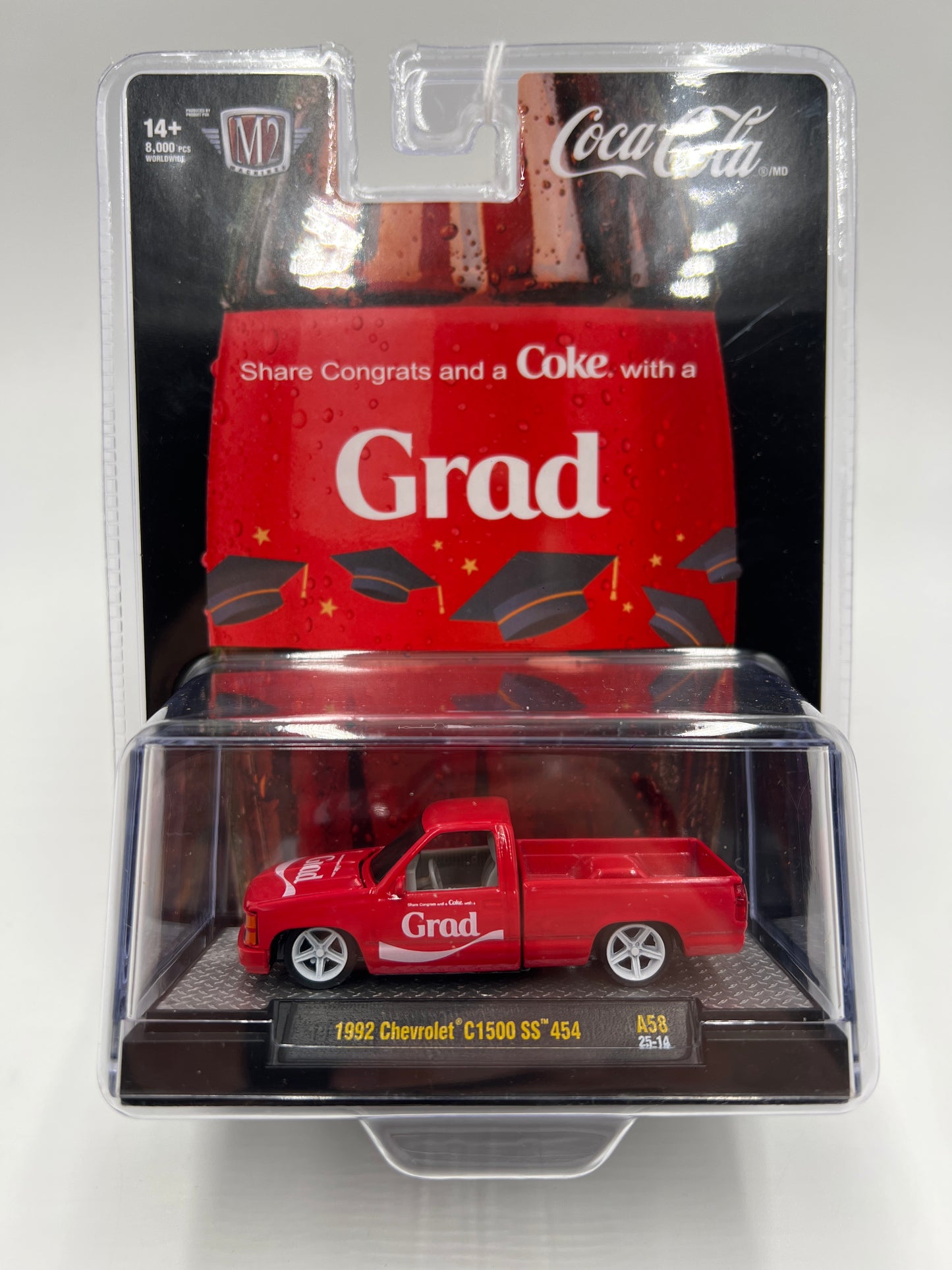 M2 Machines Coca Cola Grad 1992 Chevrolet C1500 SS 454 Red A58 197C