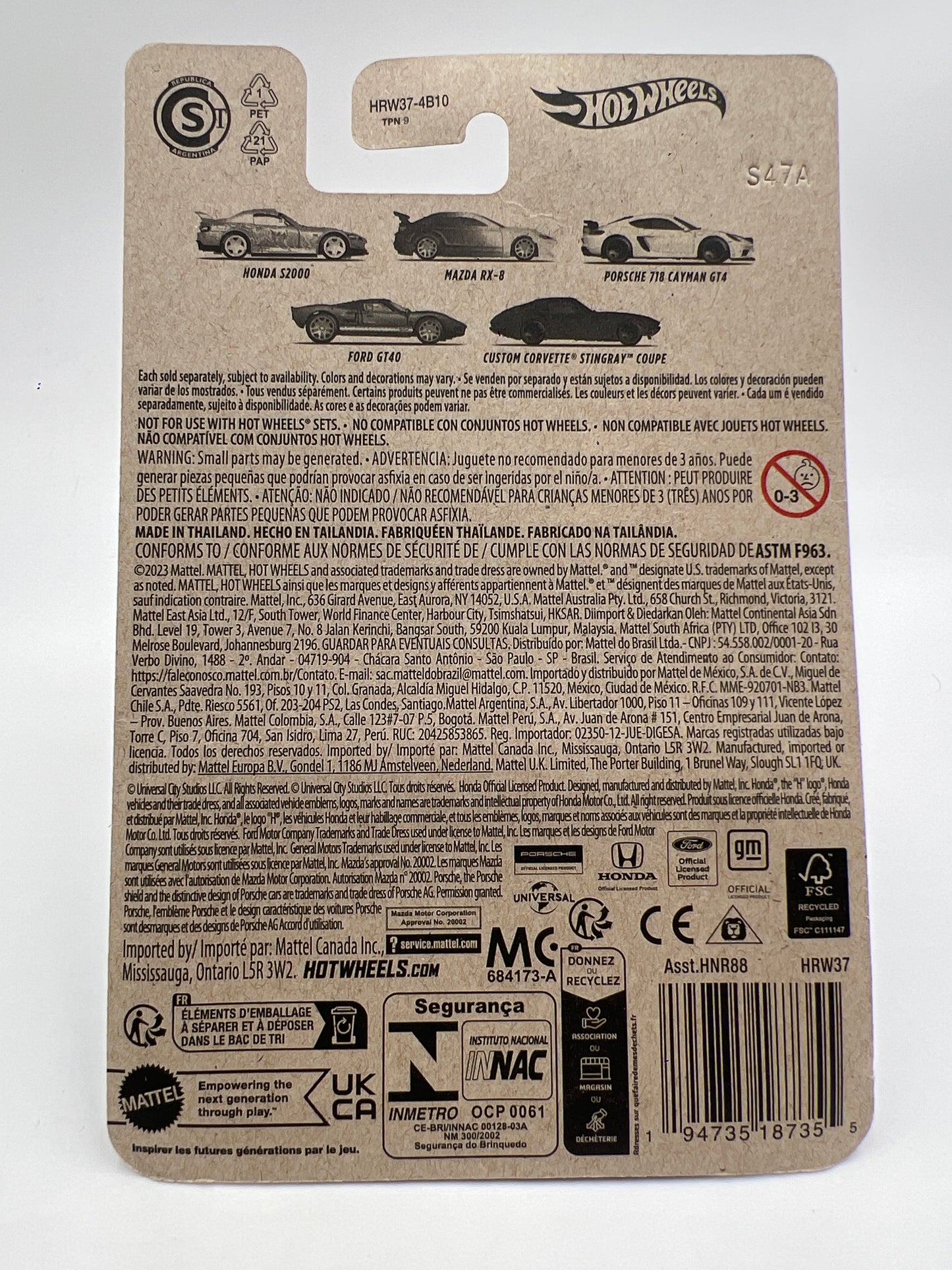 2024 Hot Wheels Fast and Furious Women of Fast #2 Mazda RX-8 Blue W/Protector