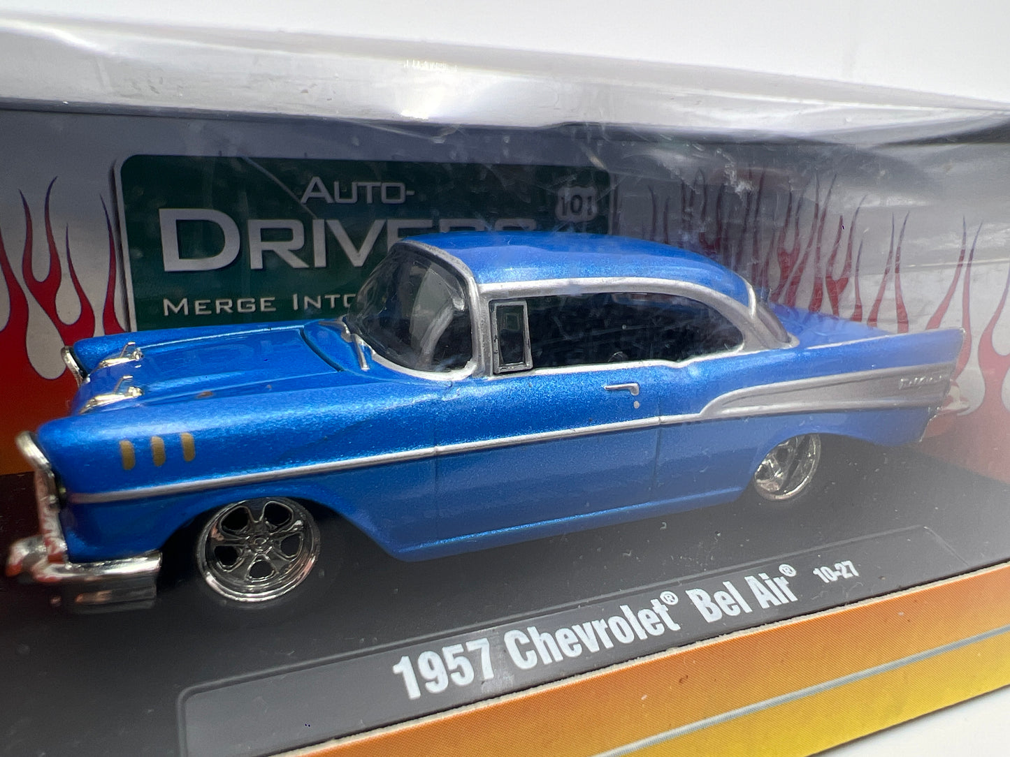 M2 Machines 10-27 Auto Drivers 1957 Chevrolet Bel Air Blue