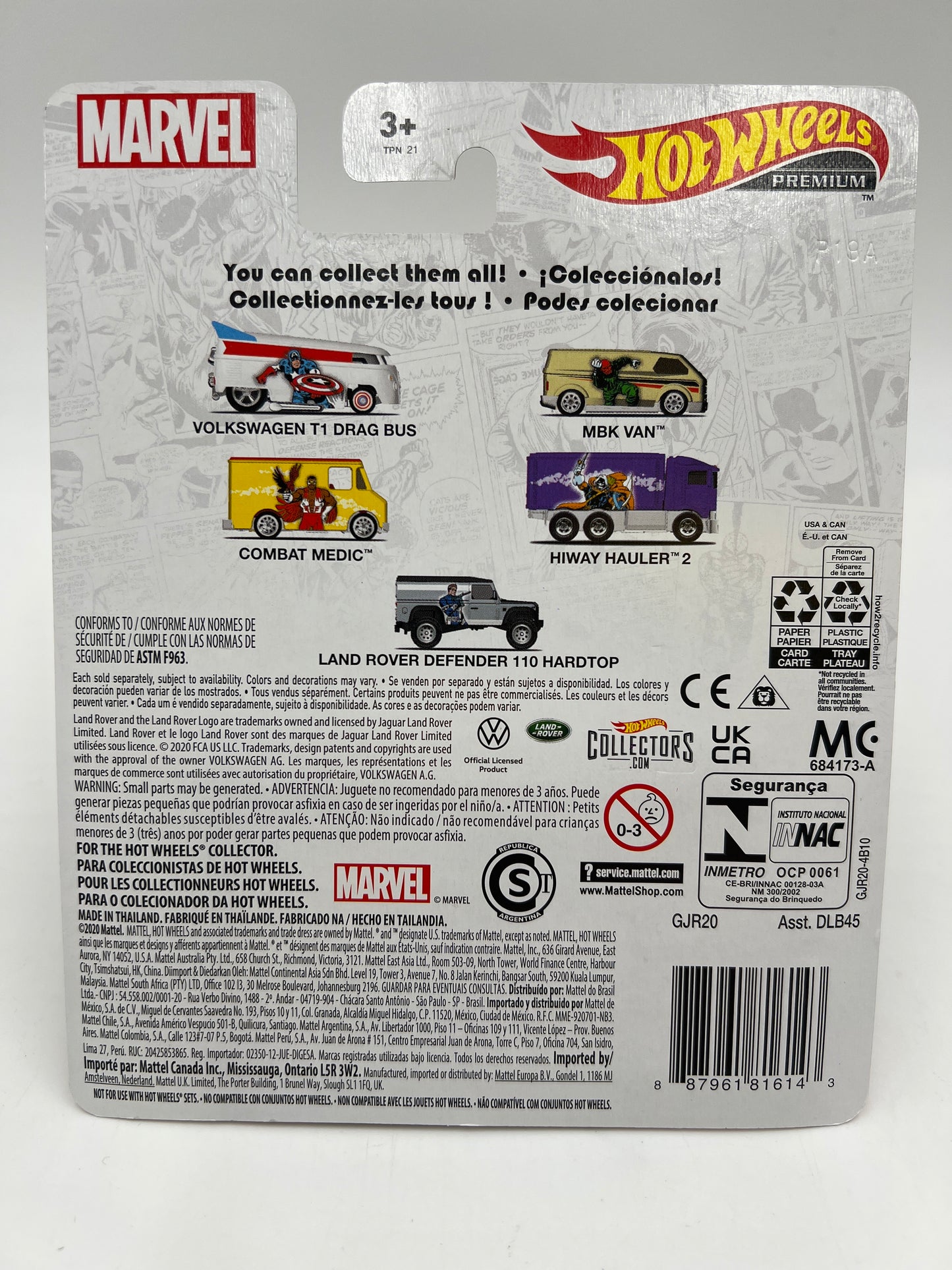 2021 Hot Wheels Marvel Pop Culture #2 MBK Van 267D