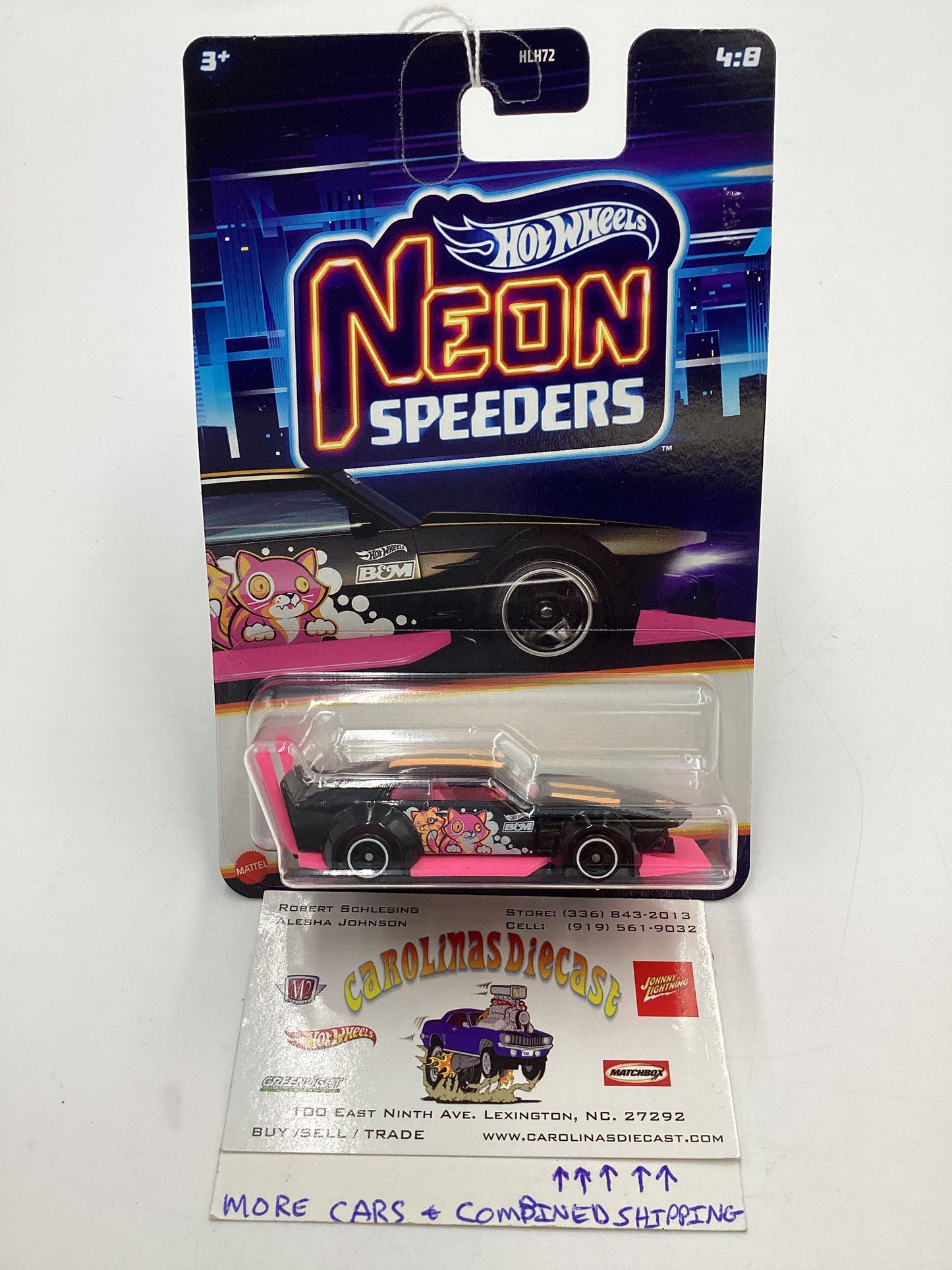 2025 Hot Wheels Neon Speeders #4 Mad Manga Black 159D