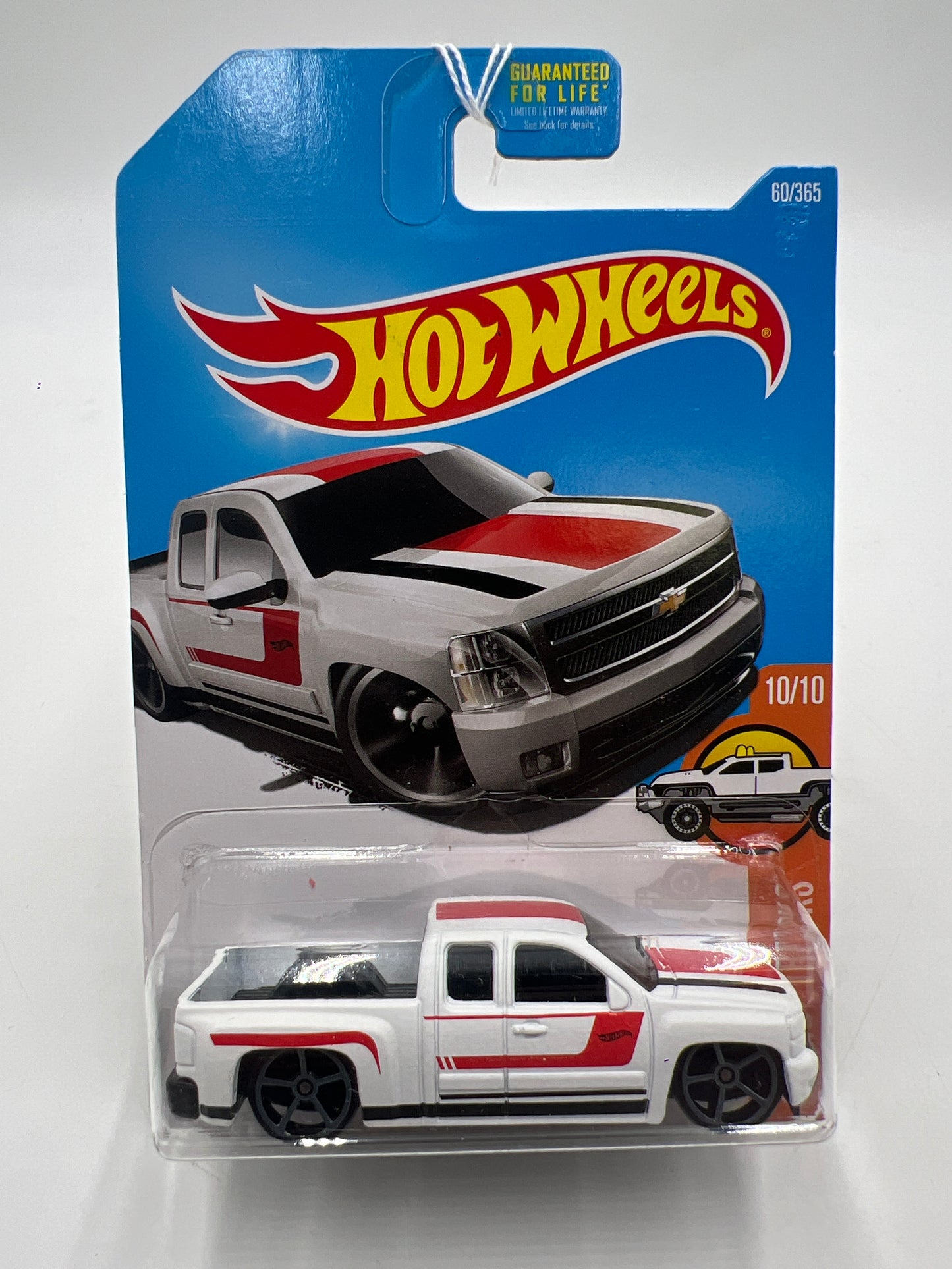 2017 Hot Wheels Hot Trucks #60 Chevy Silverado White 18D