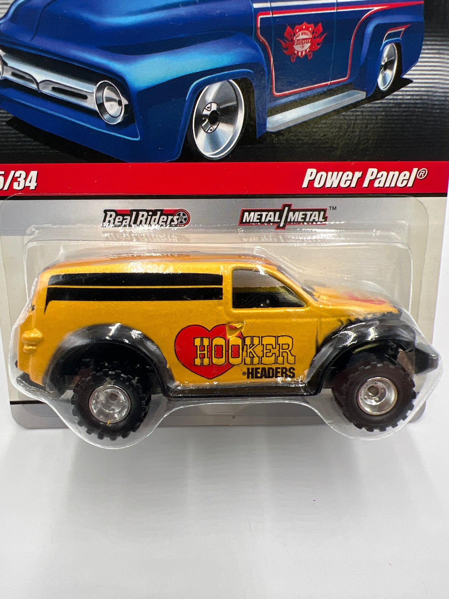 Hot Wheels Slick Rides #5 Power Panel Hooker Headers Yellow 242H