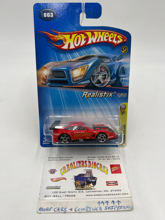 2005 Hot Wheels First Editions #003 Ferrari 575 GTC Red