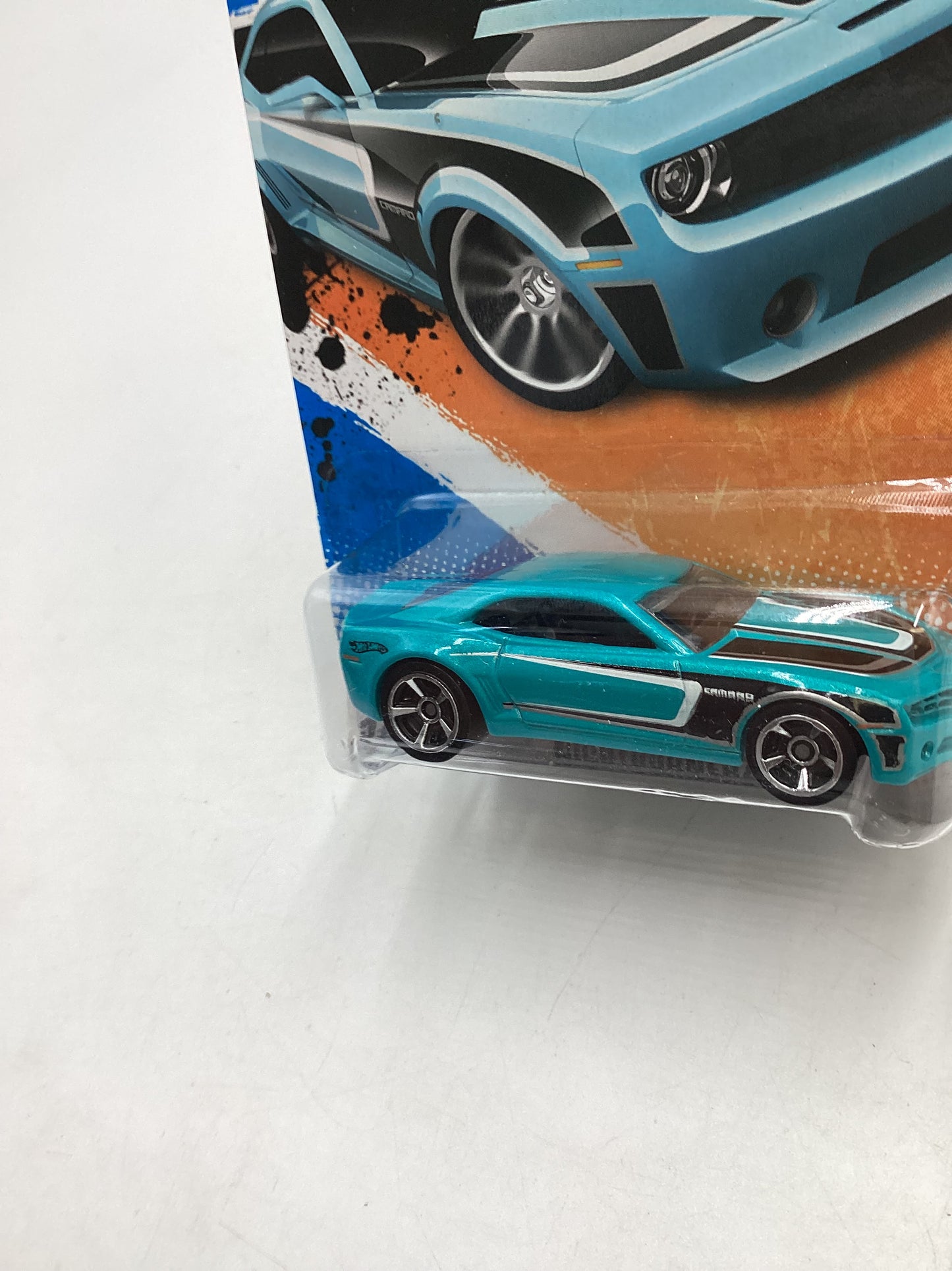 2011 Hot wheels #113Teal Camaro Convertible Concept 16G