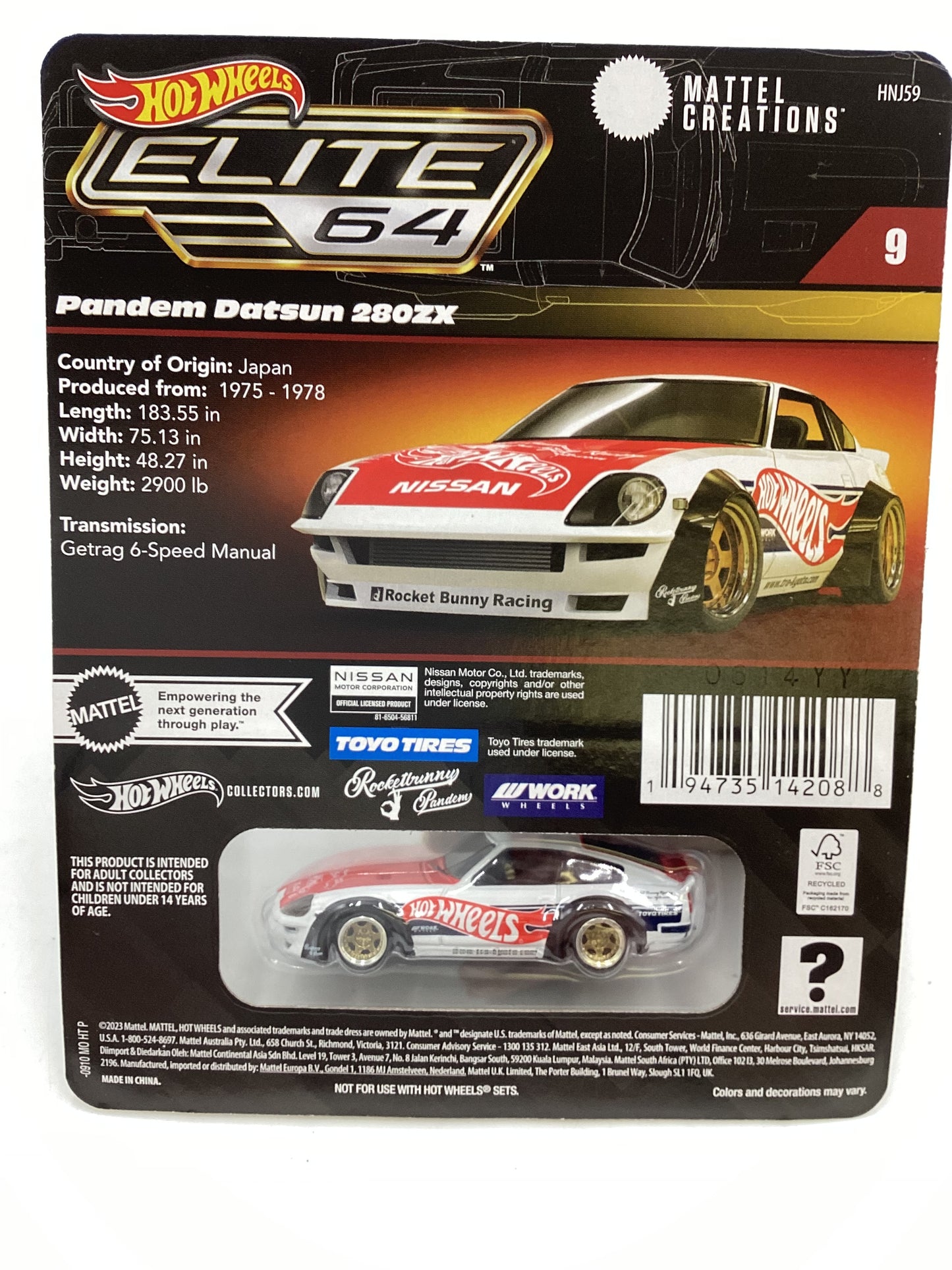 2024 Hot wheels Elite 64 Pandem Datsun 280ZX