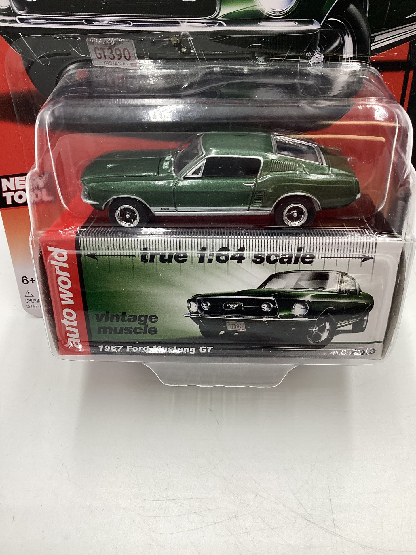 Auto World Vintage Muscle #3 1967 Ford Mustang GT Green 183C