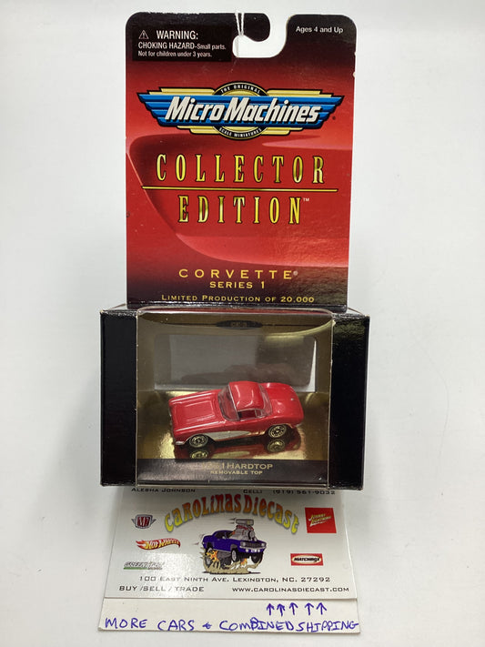 Micro Machines Collectors Edition Corvette Series 1 1961 Hardtop Red 1/20000 SR CE 3