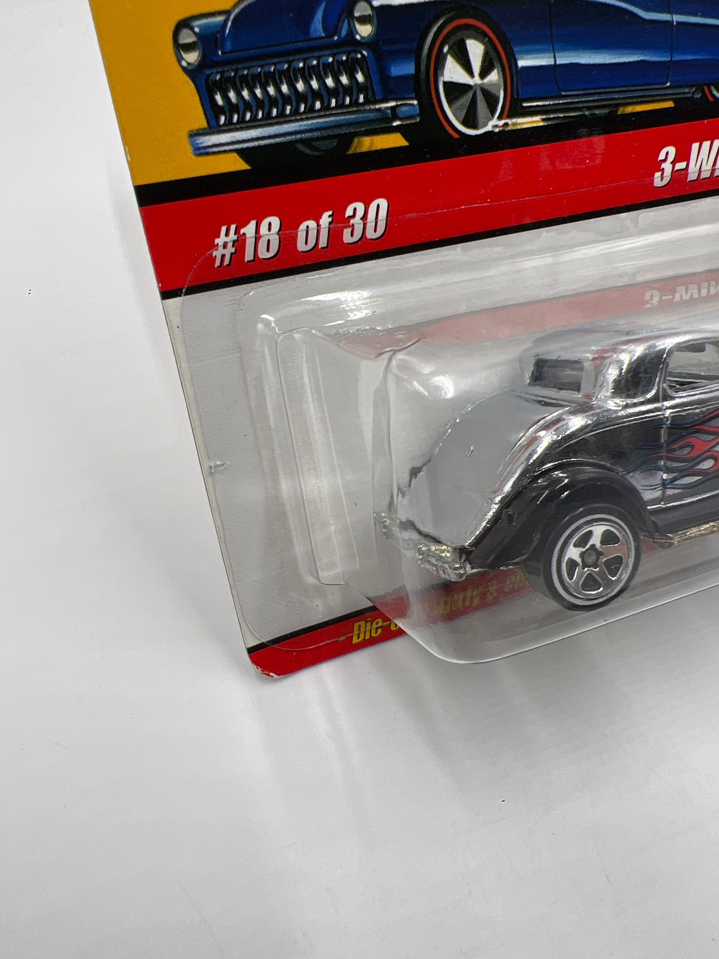 Hot Wheels Classics Series 2 #18 3-Window 34 Chrome SR
