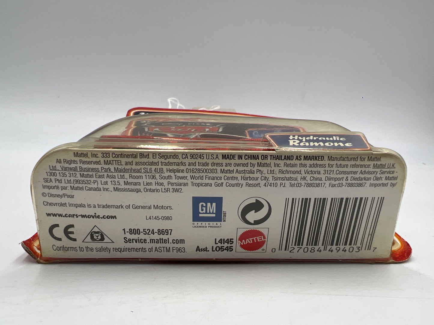 Disney Pixar Cars Supercharged Hydraulic Ramone Red 138D