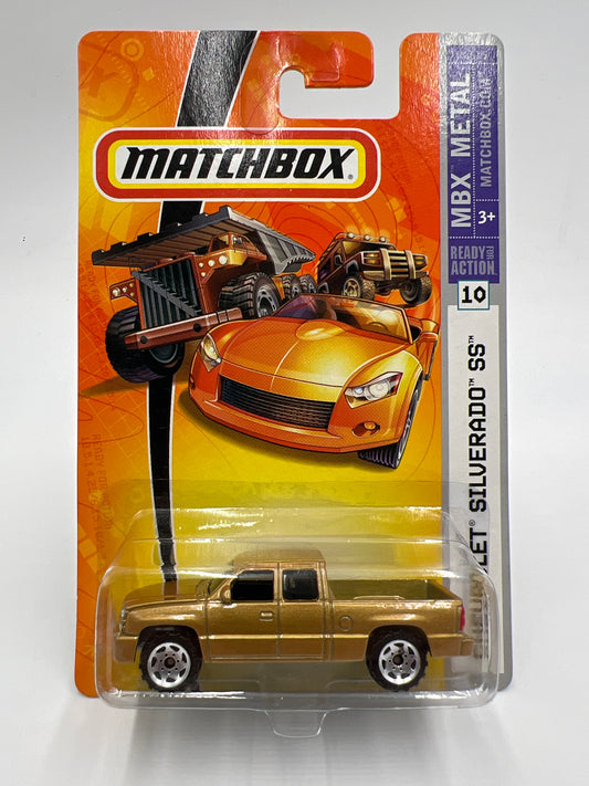 Matchbox MBX Metal #10 Chevrolet Silverado SS Gold Cateye W/Protector