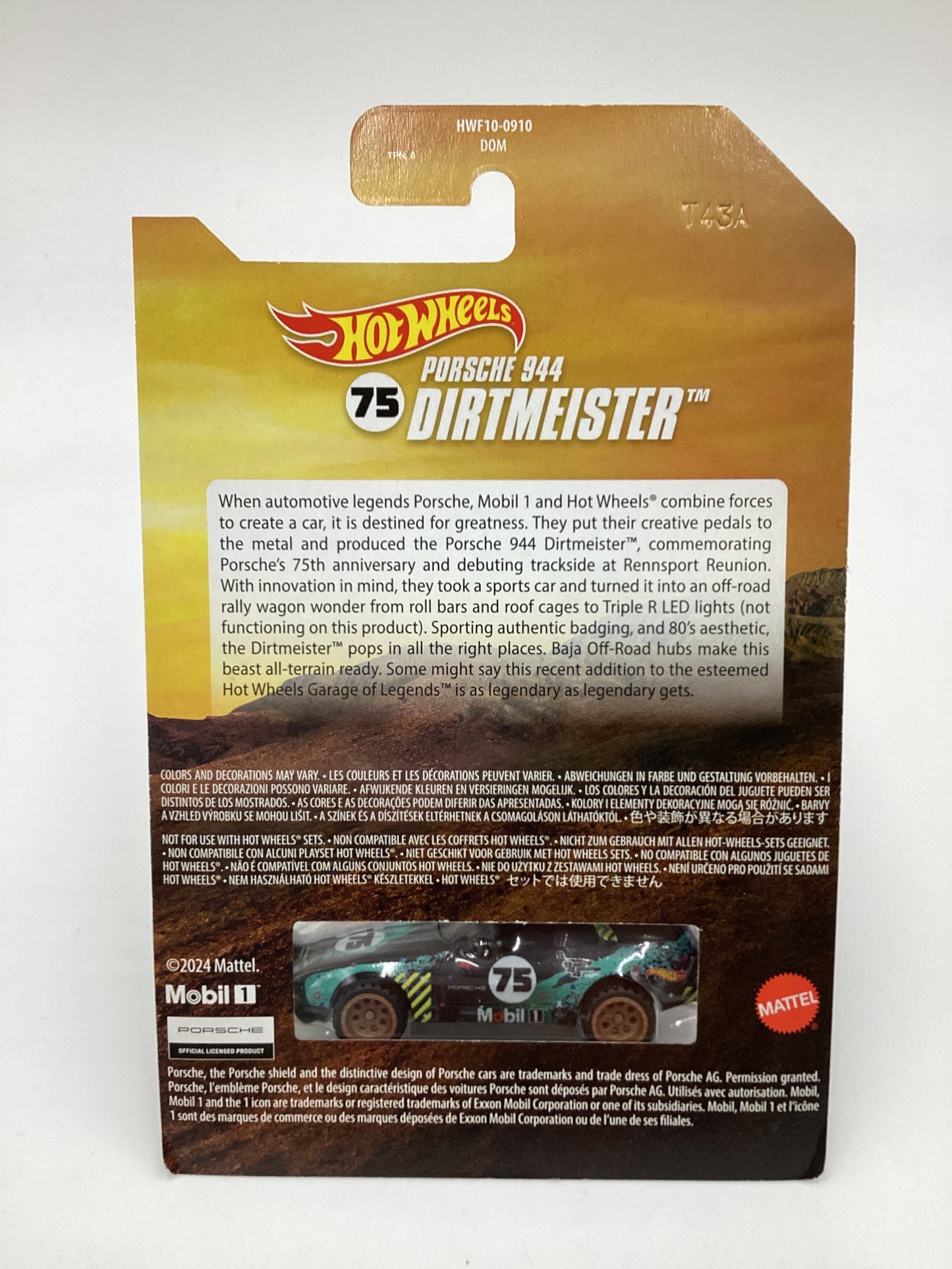 2024 Hot Wheels RLC Creations Exclusive Porsche 944 Dirtmeister Wagon Mobil 1 W/Protector