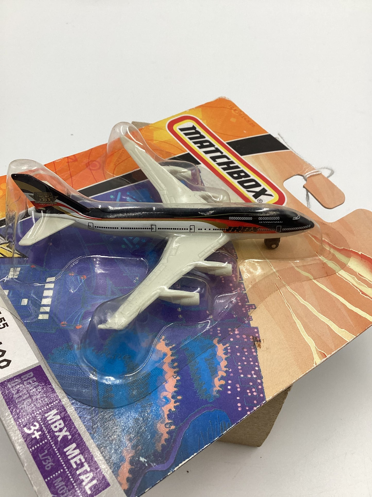 2007 Matchbox Skybusters M1080 MBX FLT 55 Boeing 747-400 113D