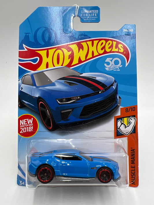 2018 Hot Wheels Muscle Mania #265 18 Camaro SS Blue 6D